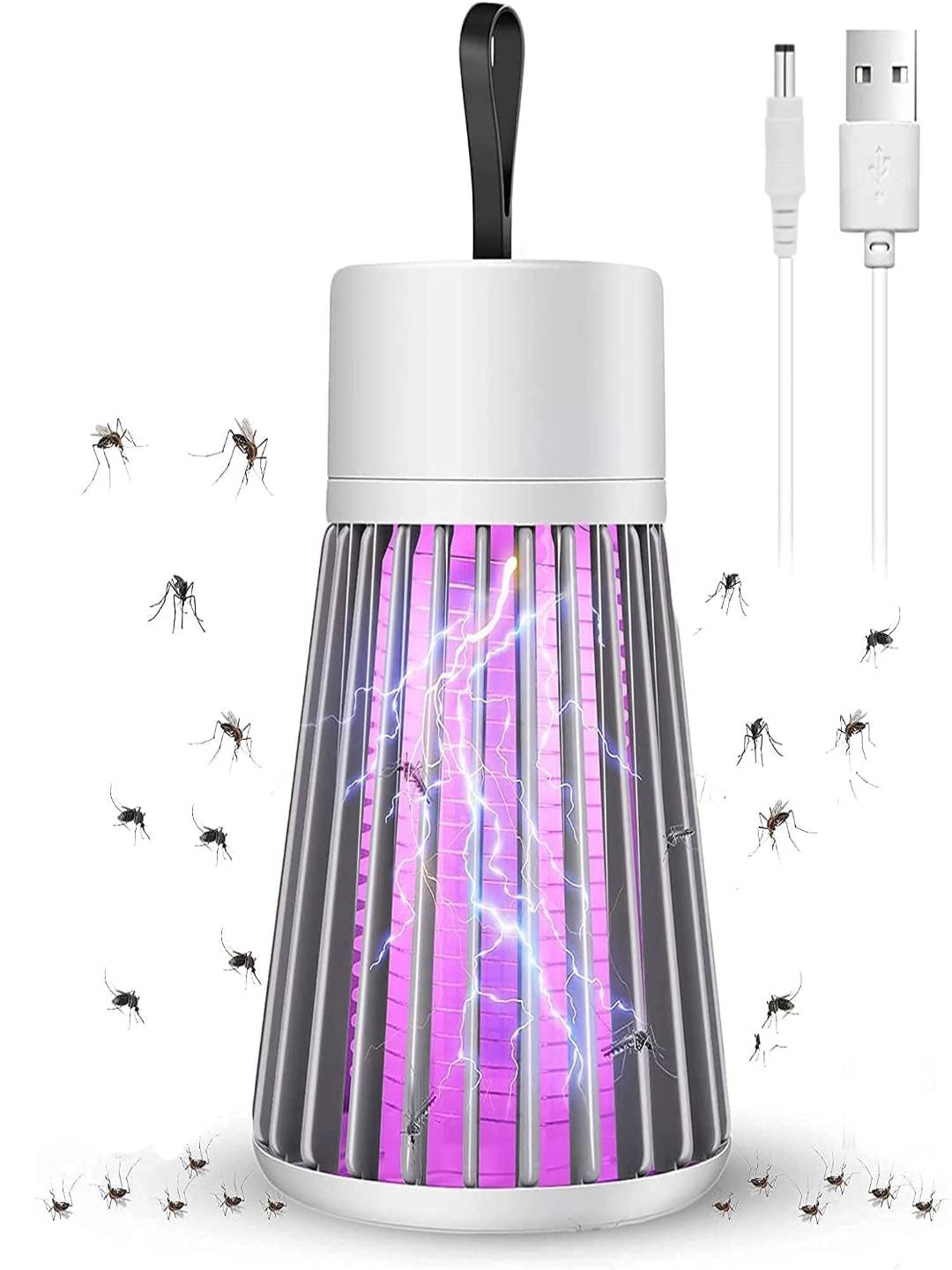 Tormeti Grey Indoor Light With Hanging Loop Mosquito Killer Lamp Price in India