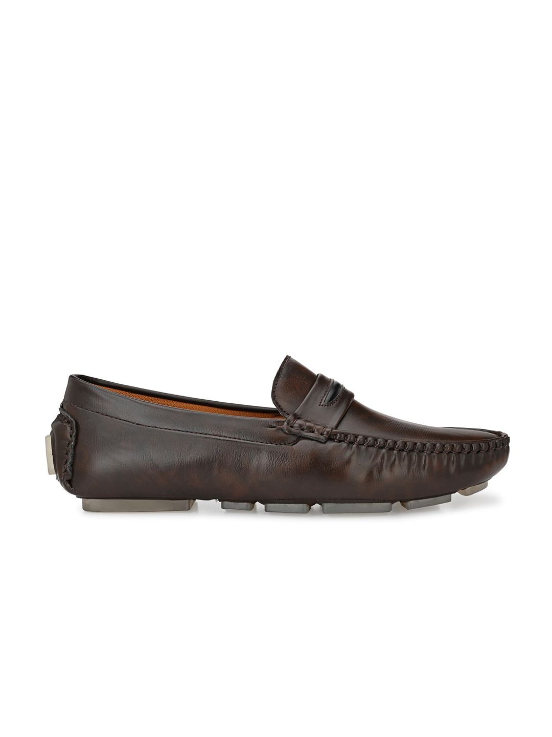 John Karsun Men Brown Solid Loafers