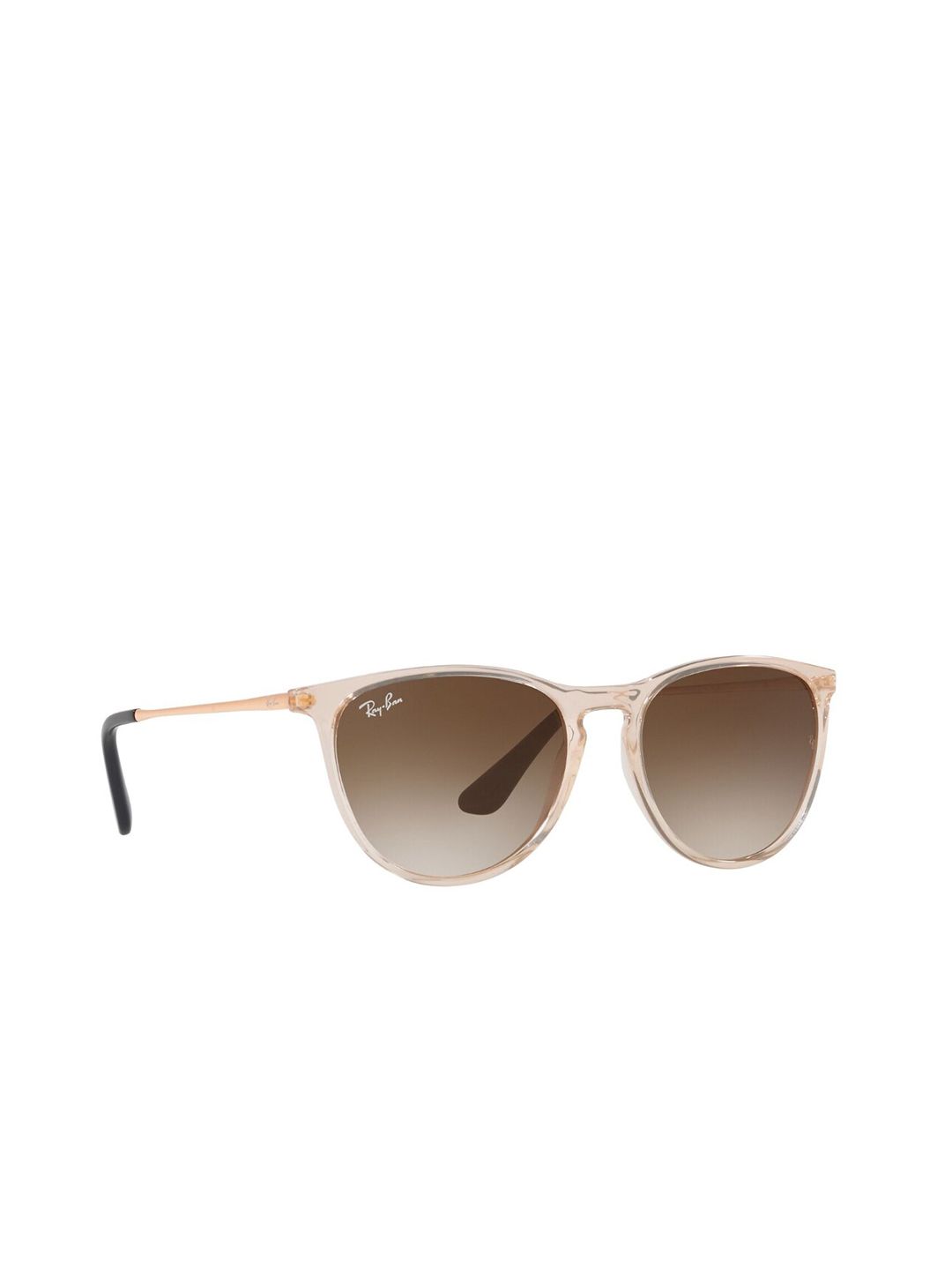 Ray-Ban Junior  Brown Lens & Gold-Toned Oversized UV Protected Lens Sunglasses