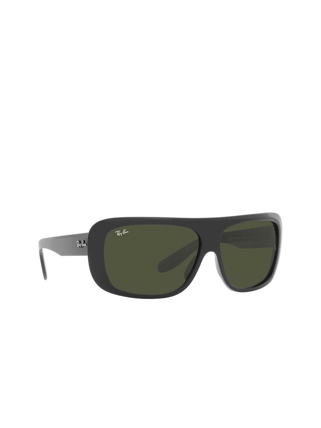 Ray-Ban Unisex Green Lens & Black Browline Sunglasses with UV Protected Lens Price in India