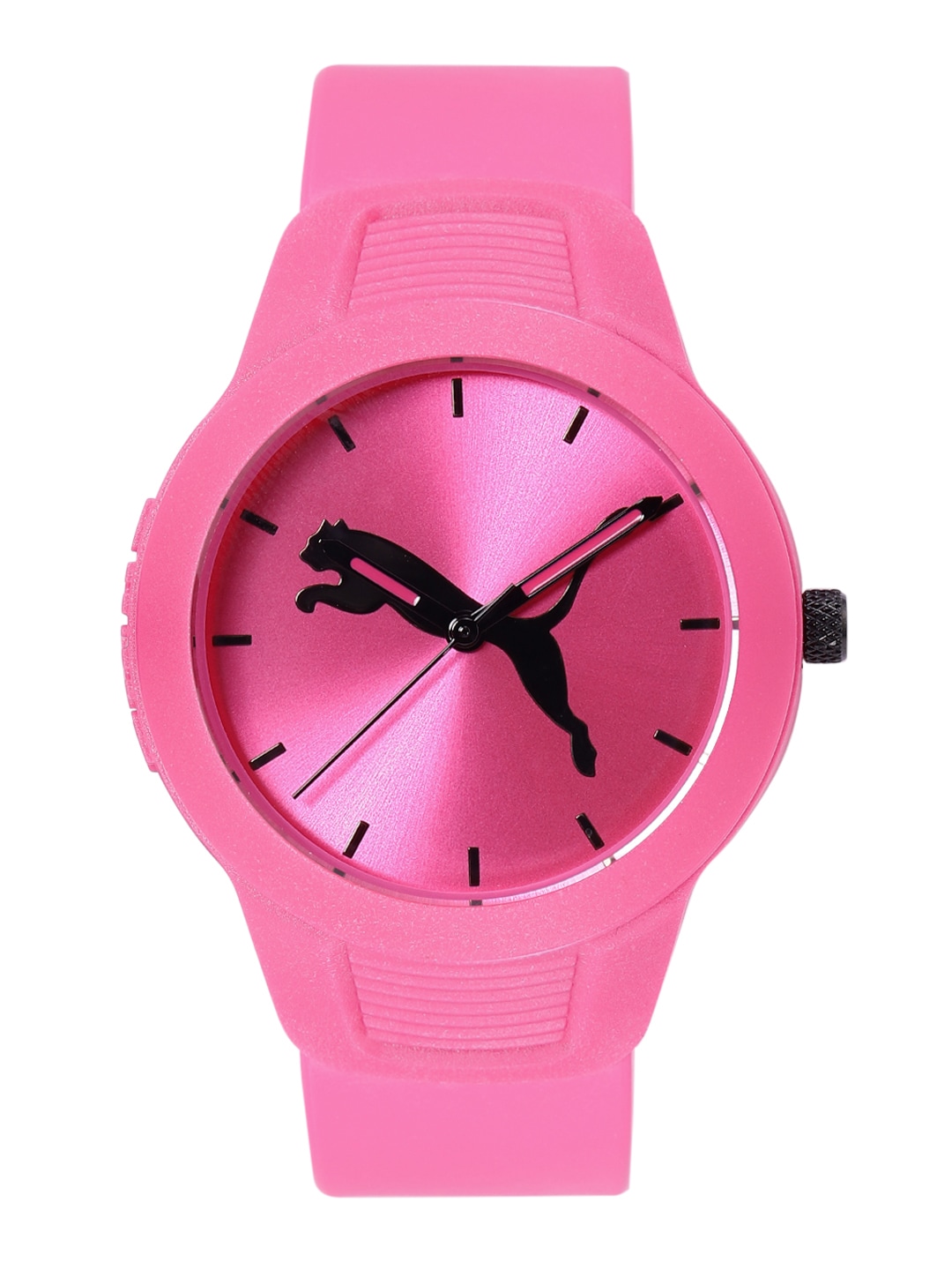 Puma Women Pink Printed Dial & Straps Reset V2 Analogue Watch P1015 Price in India