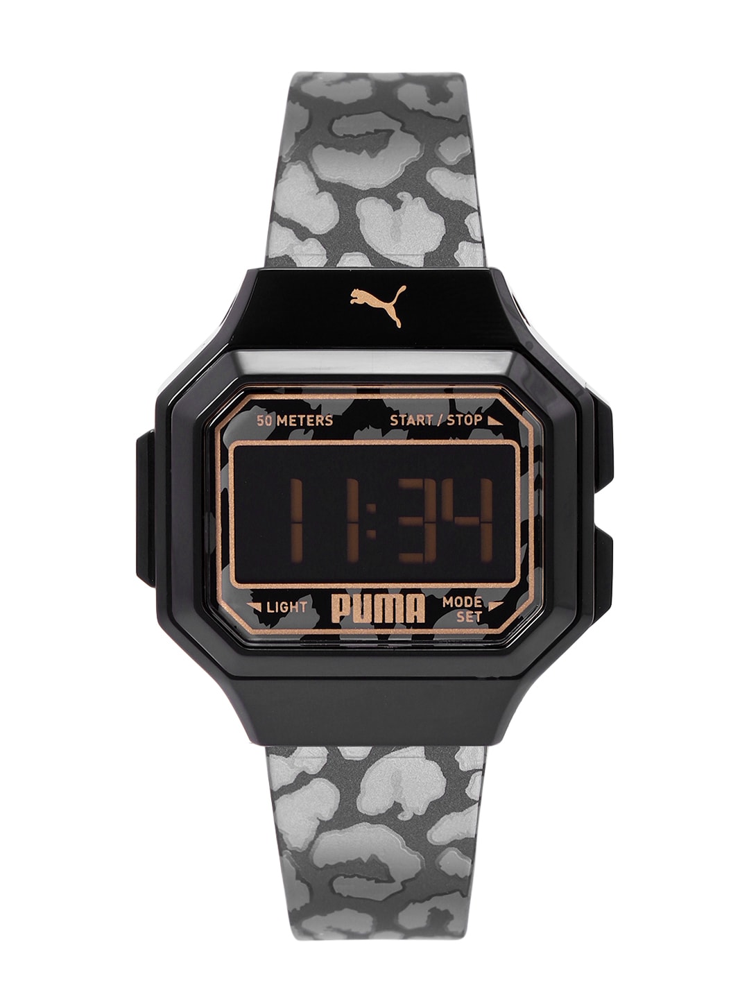 Puma Women Black Dial & Black Straps Mini Remix Two Tone Digital Watch P1058 Price in India