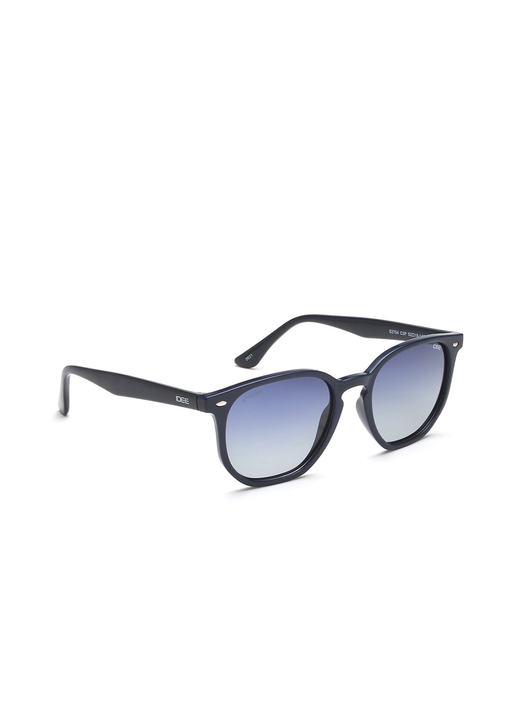 IDEE Unisex Blue Lens & Blue Square Sunglasses with Polarised Lens IDS2754C3PSG