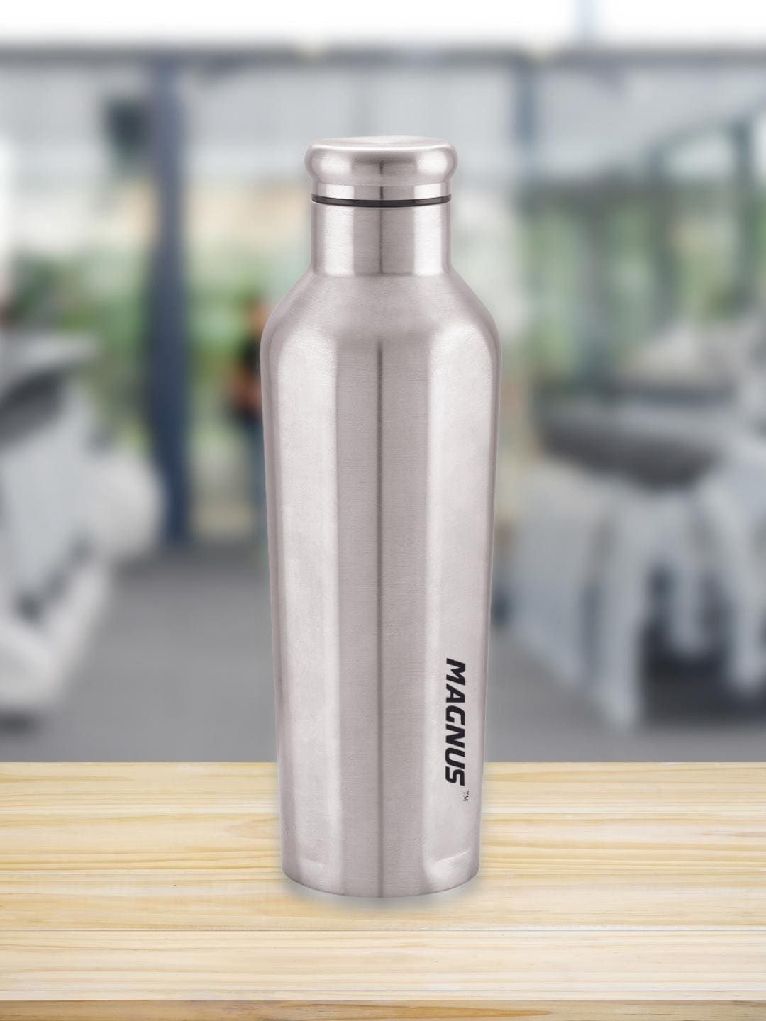 MAGNUS Silver Toned Single Wall  Stainless Steel Bottle-900 ml Price in India