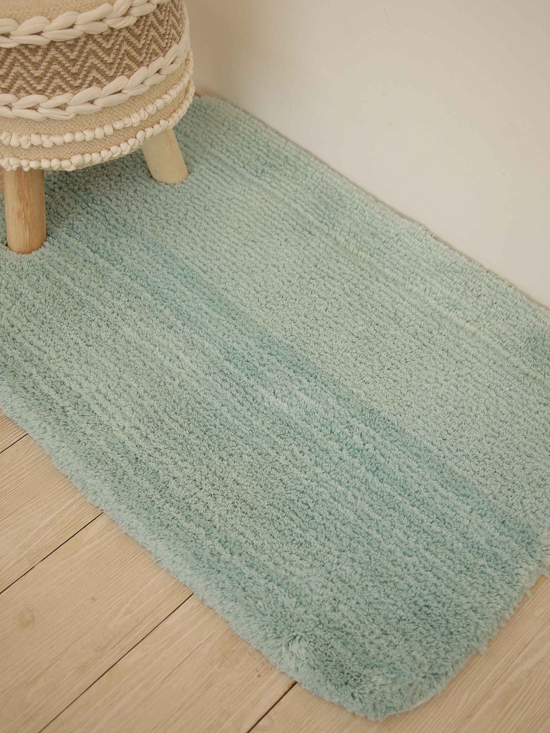 Ariana Green 300 GSM Textured Supersoft Bath Rug Price in India