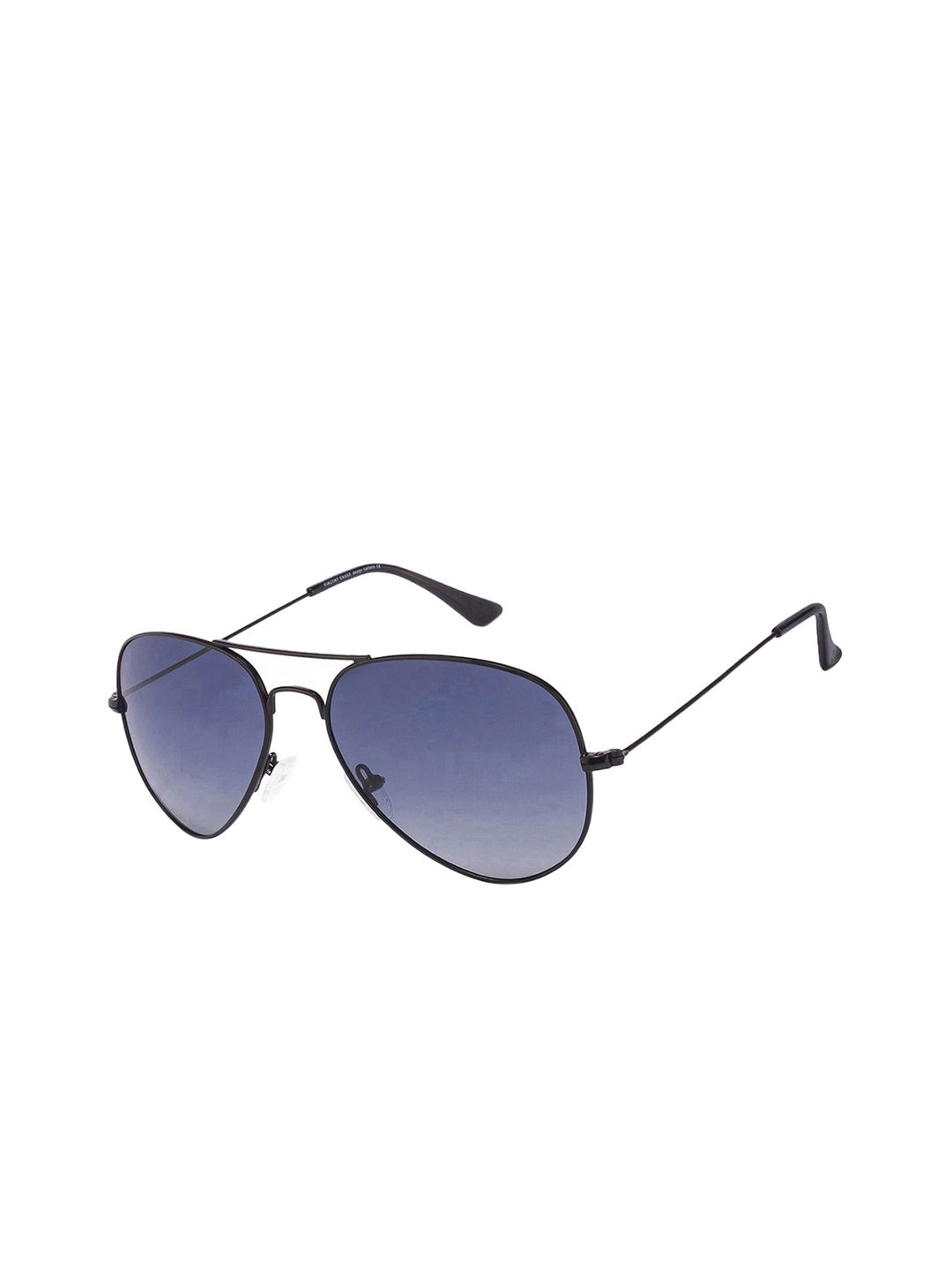 Vincent Chase by Lenskart Unisex Blue Lens & Black Aviator Sunglasses UV Protected Lens