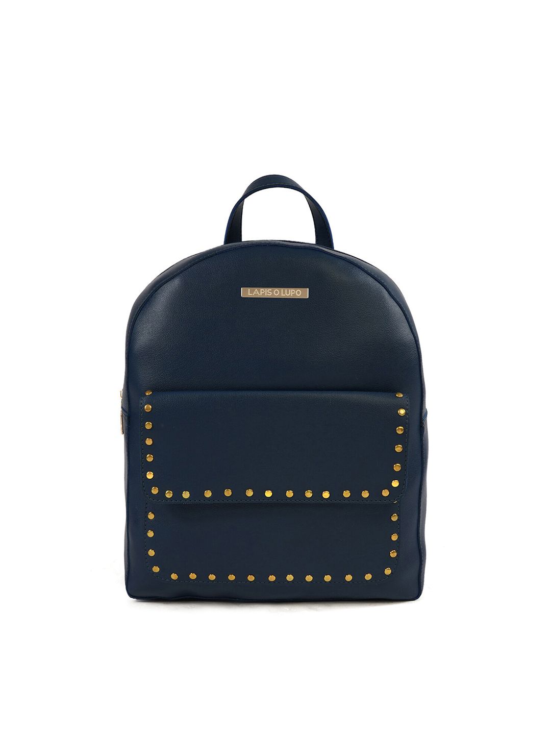 Lapis O Lupo Women Blue Solid Backpack Price in India