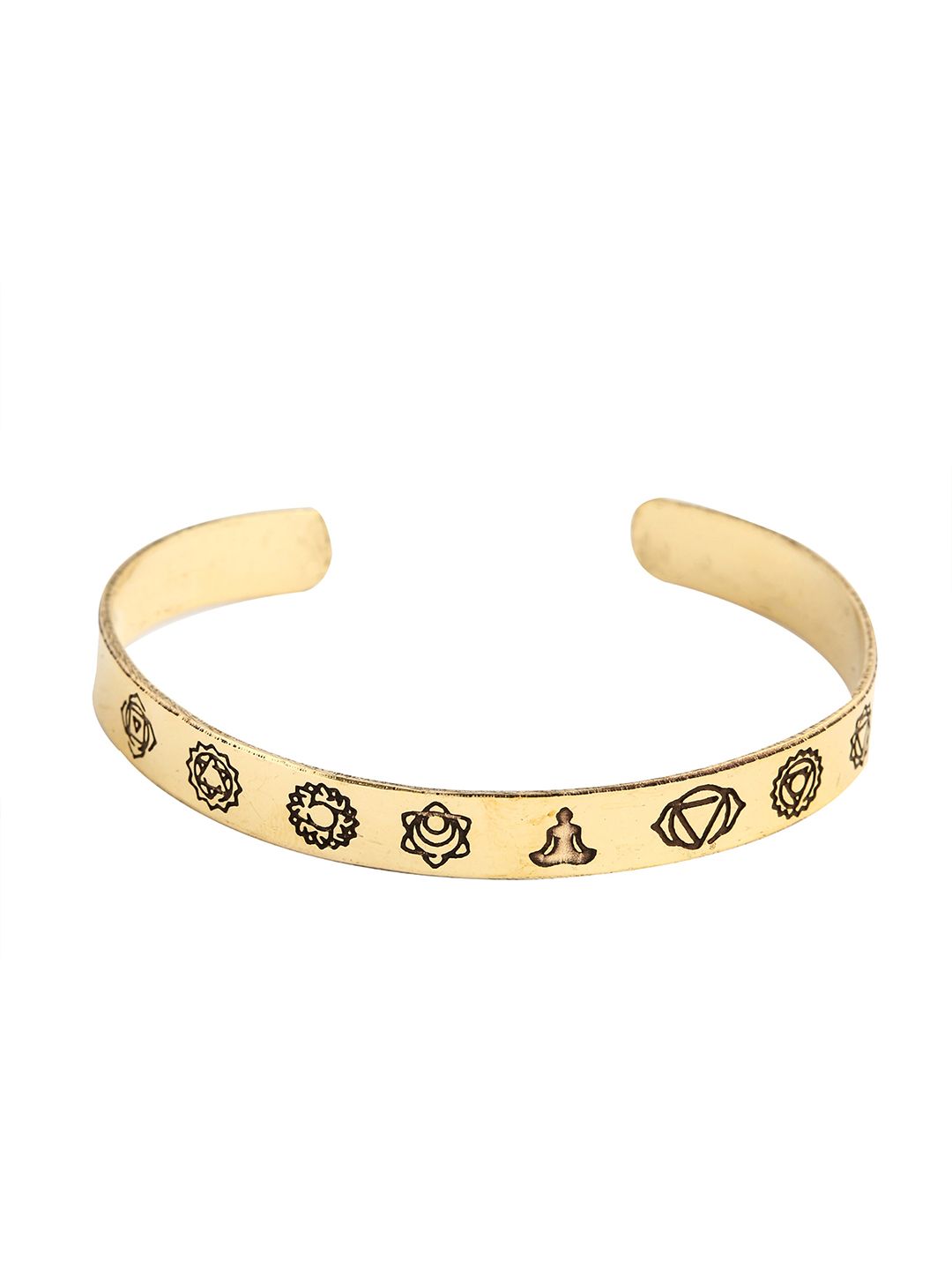 EL REGALO Women Gold-Toned Cuff Bracelet Price in India