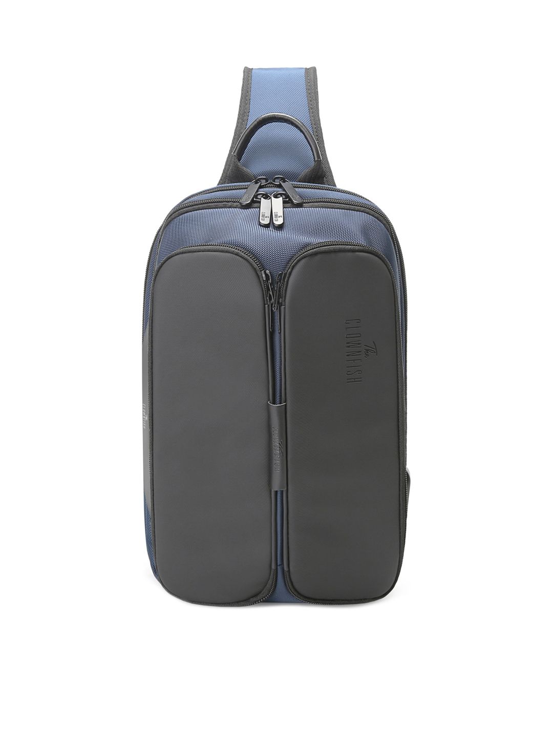 THE CLOWNFISH Unisex Blue Bucket Shoulder Waterproof Crossbody Bag Price in India