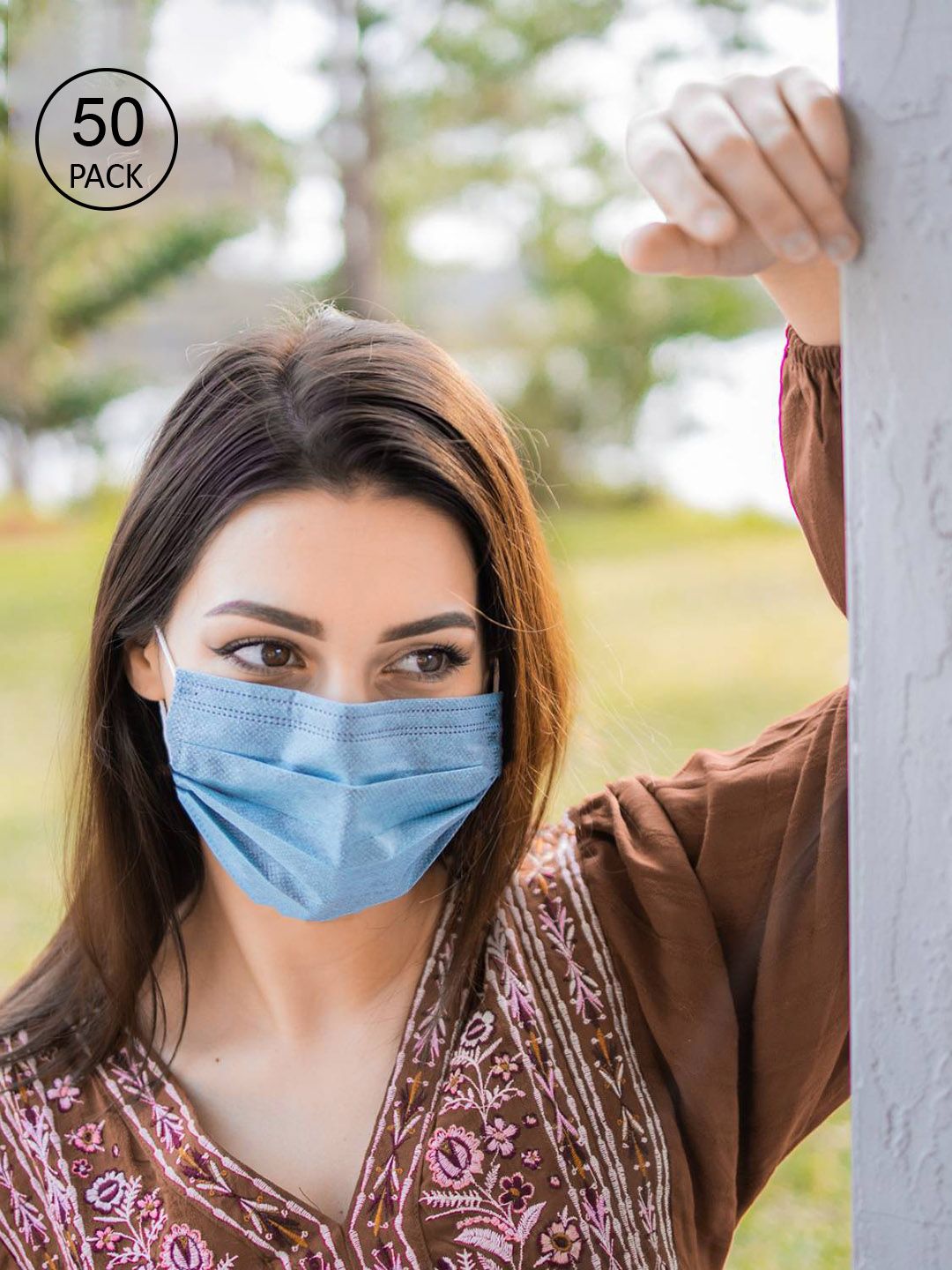 Vibe Pack of 50 4-Ply Reusable Anti-Pollution Activated Carbon Surgical Masks Price in India