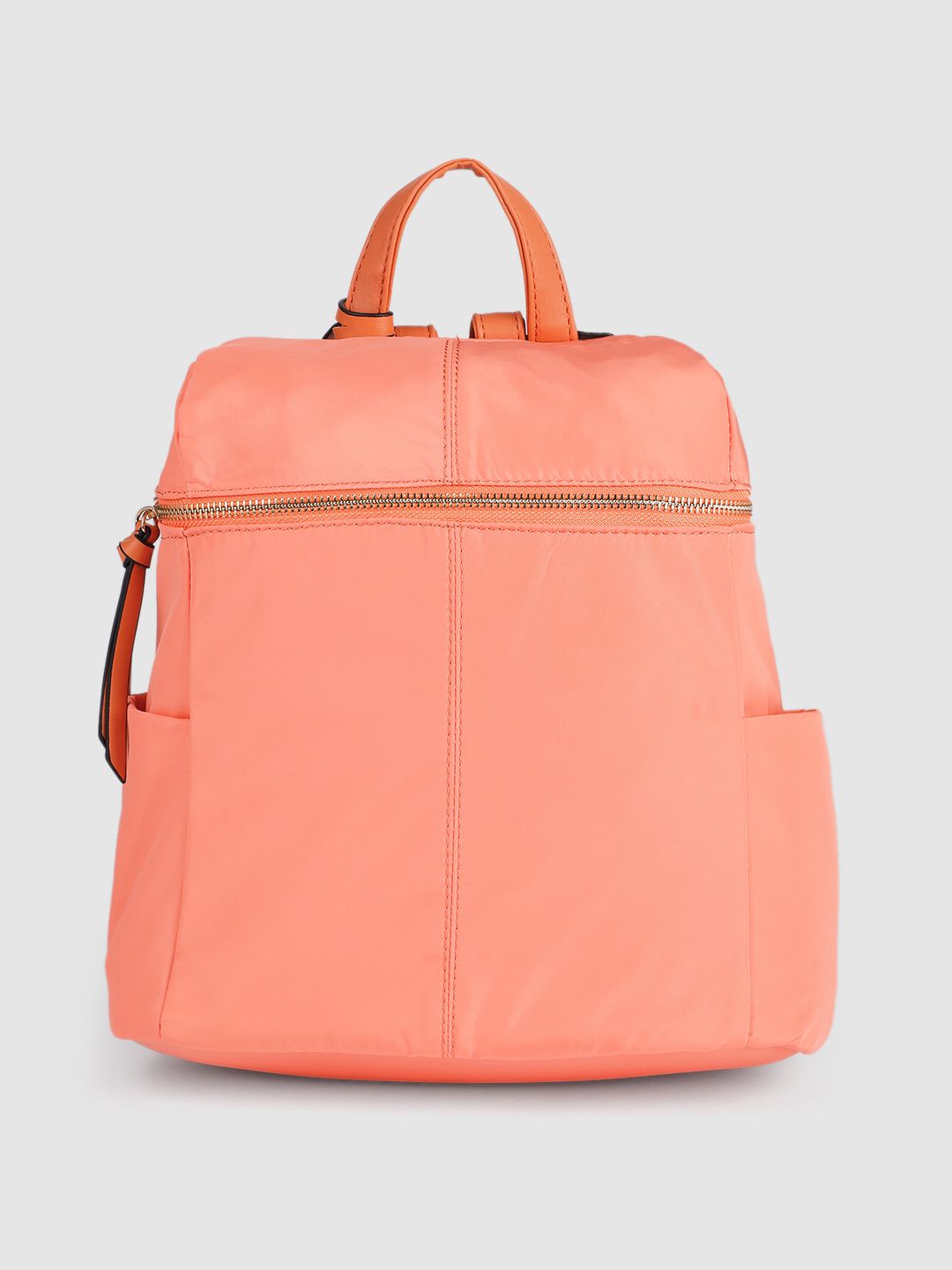 Allen Solly Women Pink Solid Backpack Price in India