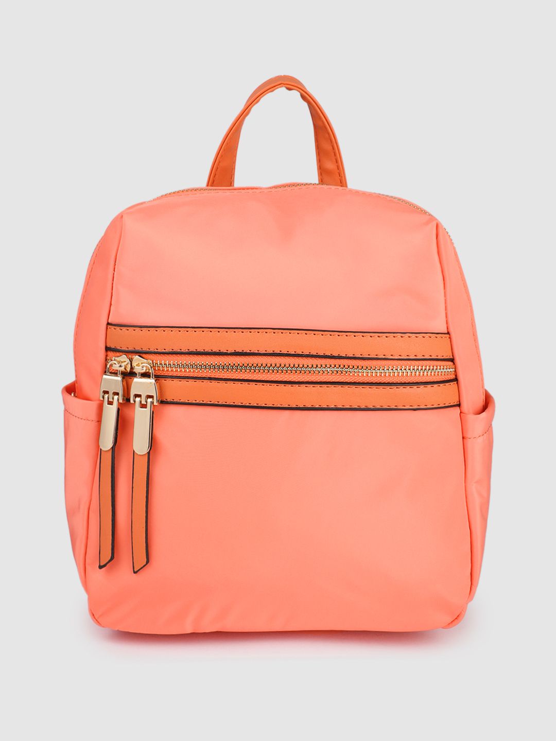 Allen Solly Women Peach-Coloured Backpack Price in India