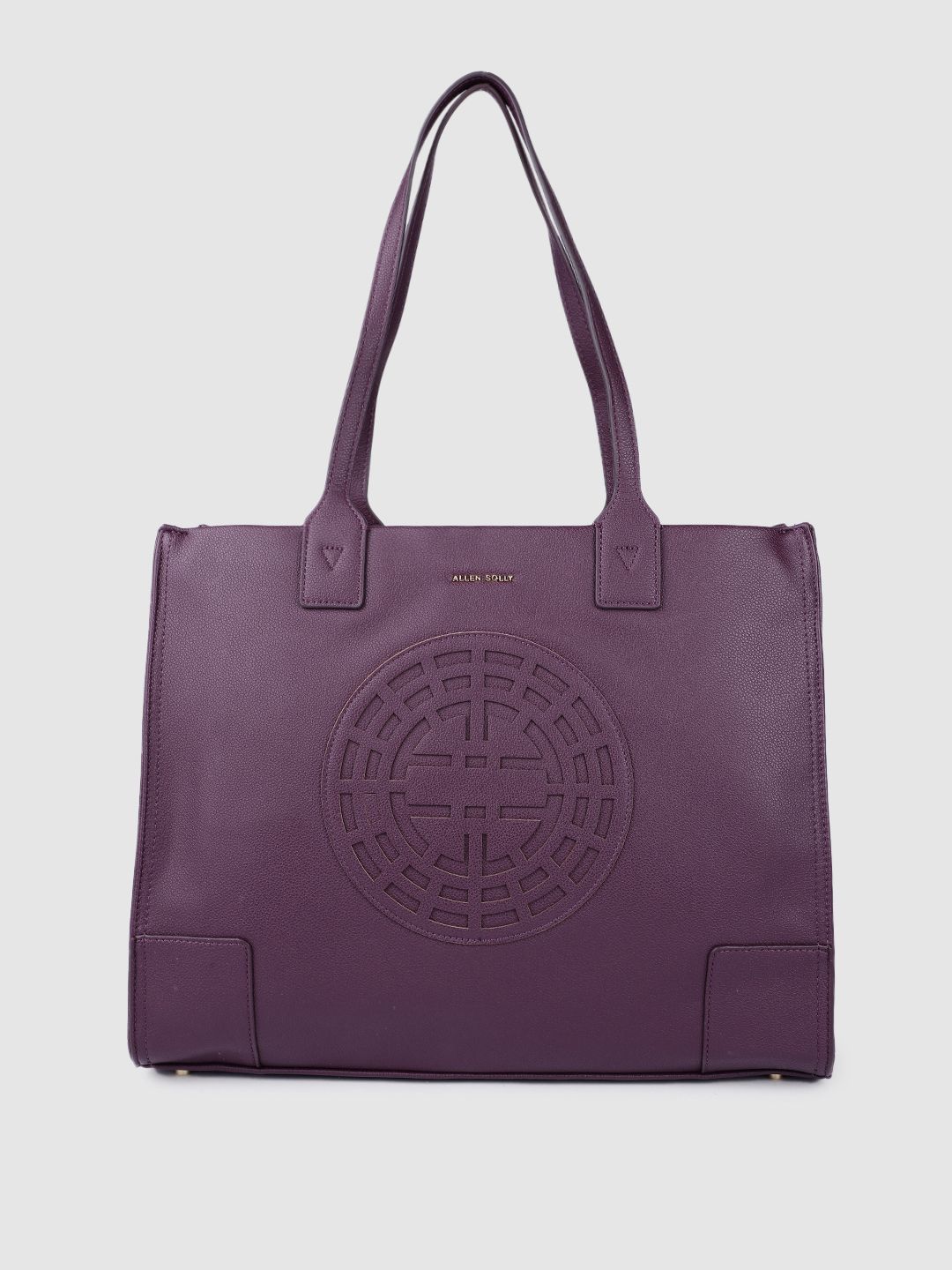 Allen Solly Purple Solid Structured Shoulder Bag Price in India