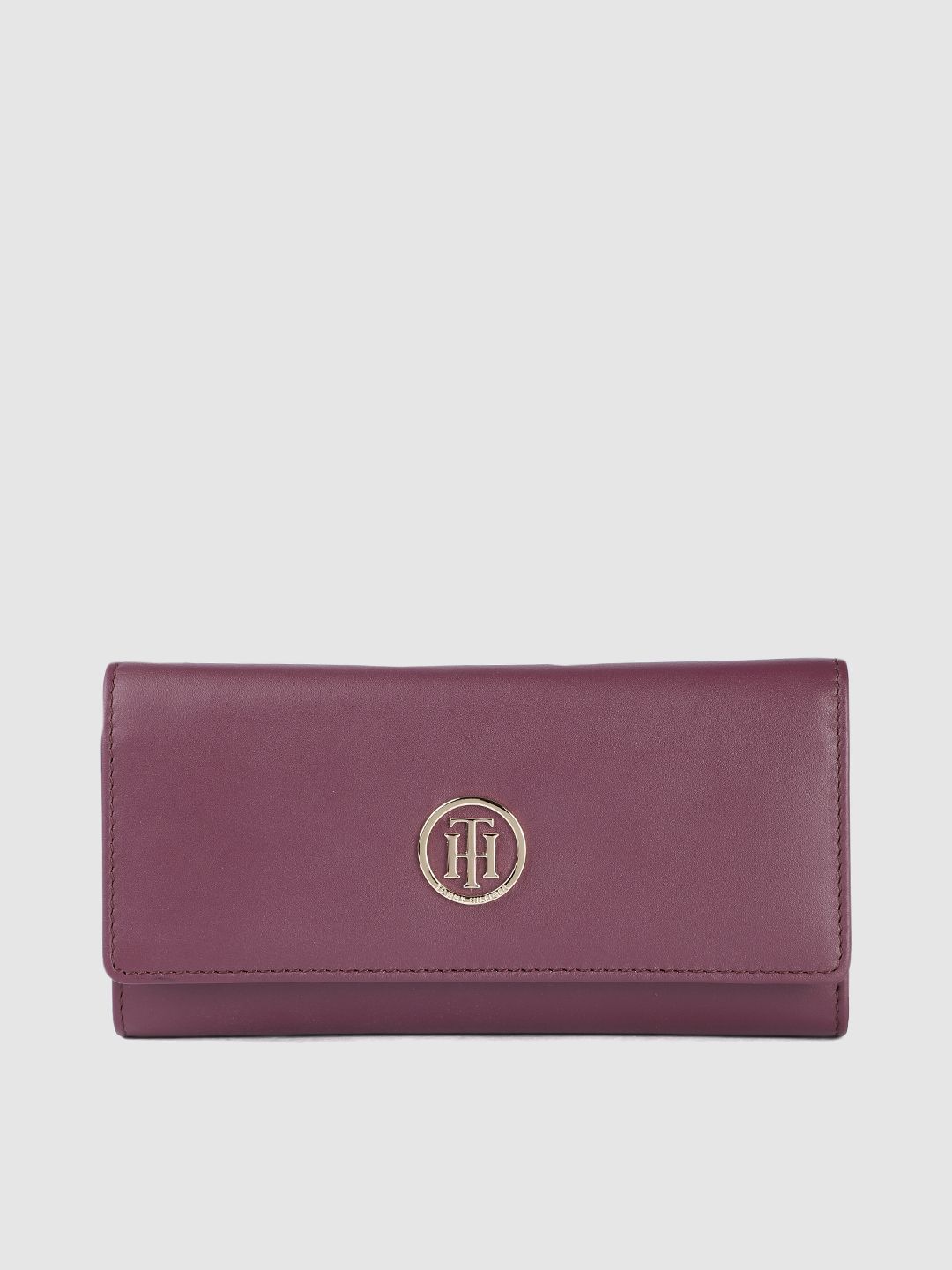 Tommy Hilfiger Women Purple Leather Envelope Price in India