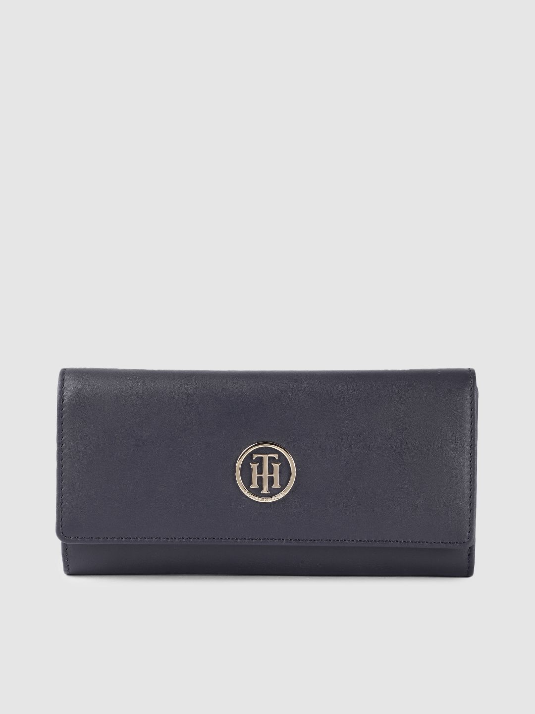 Tommy Hilfiger Women Navy Blue Leather Envelope Price in India