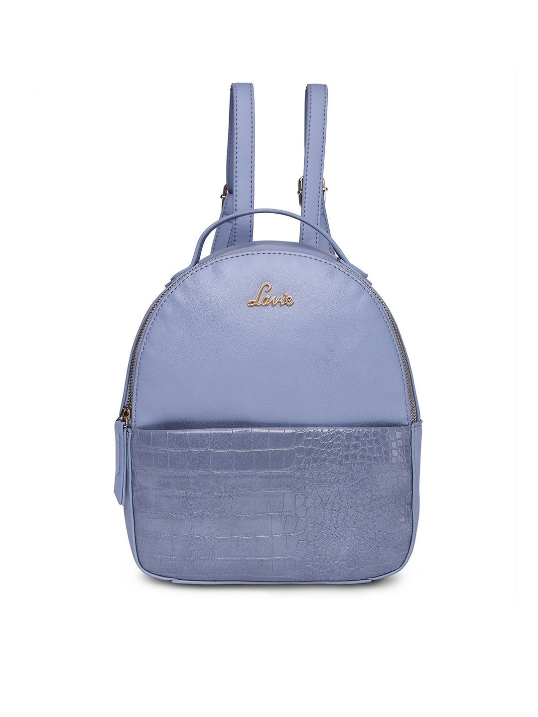 Lavie Women Blue Textured Backpack Price in India
