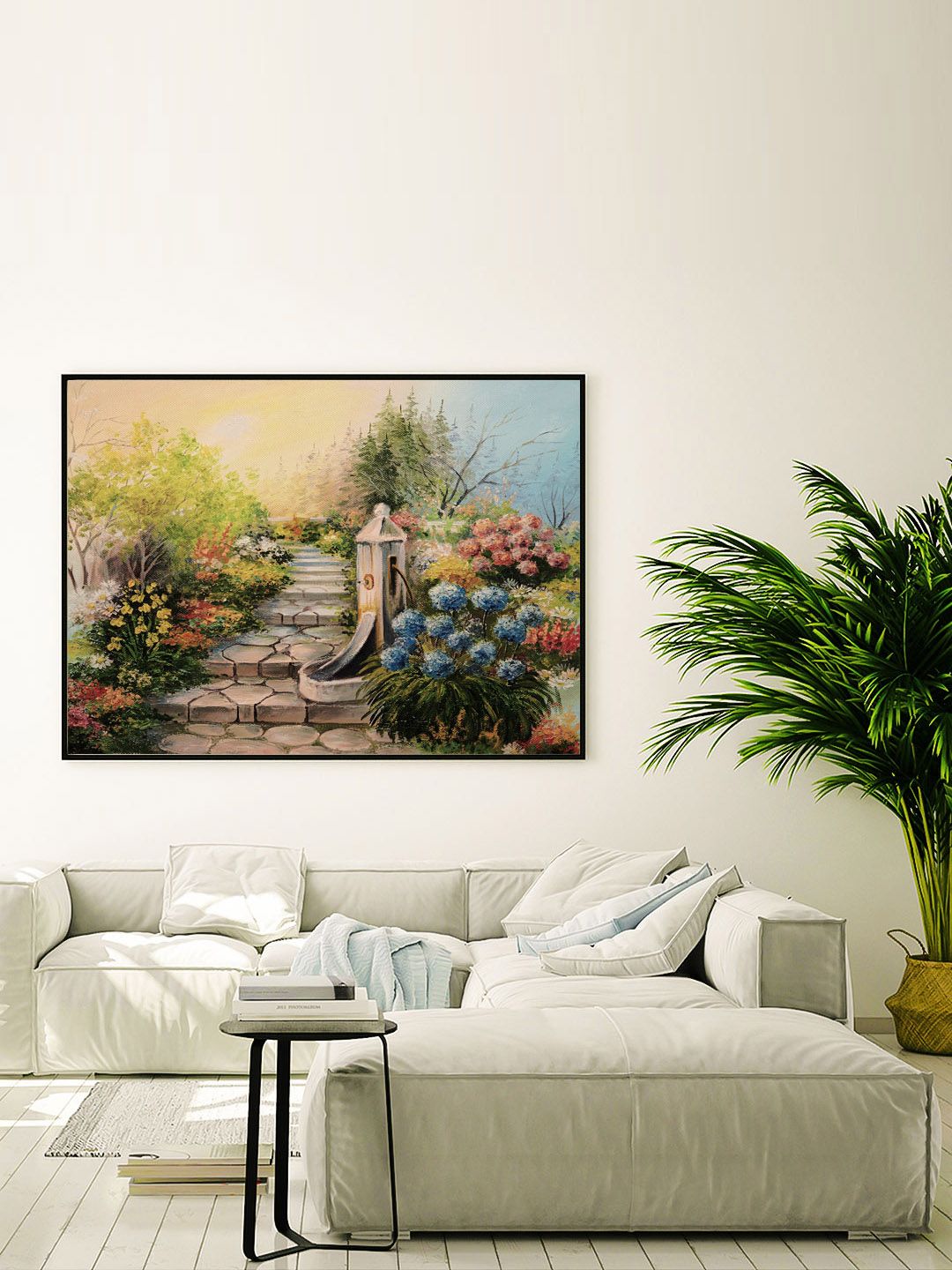 ARTSPACE Multicolour Landscape, Botanical and Nature Canvas Wall Painting Price in India