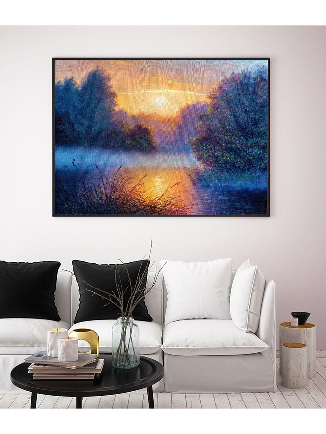 ARTSPACE Multi-Coloured Canvas Painted Wall Art Price in India