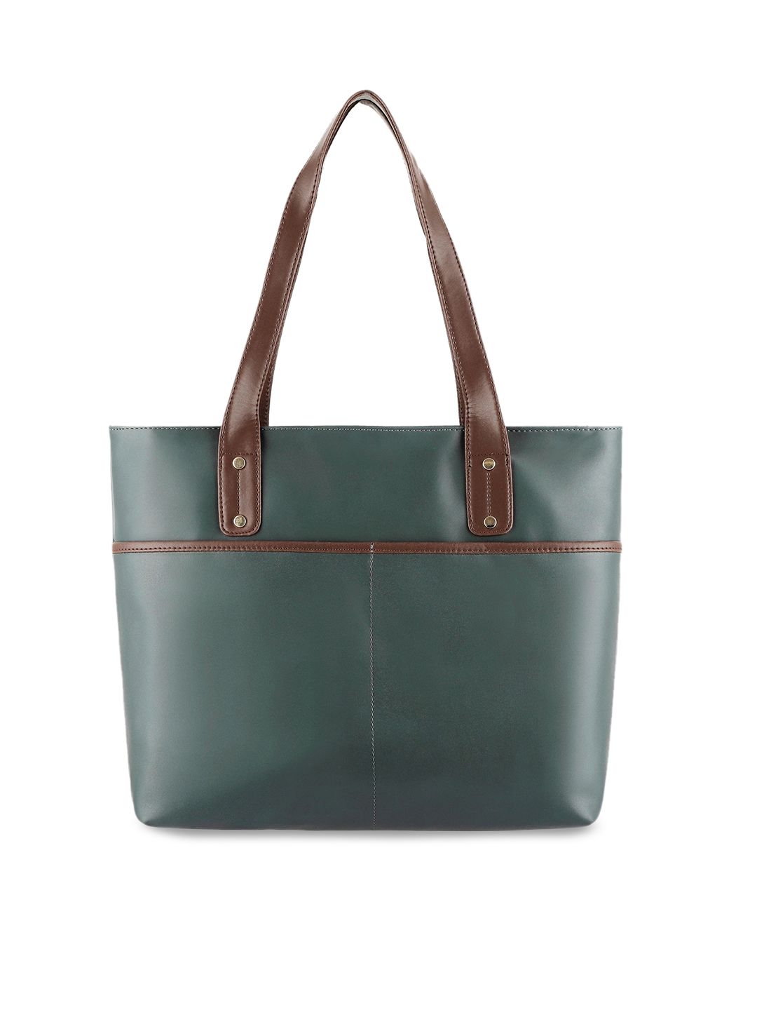 Toteteca Green PU Structured Shoulder Bag with Tasselled Price in India