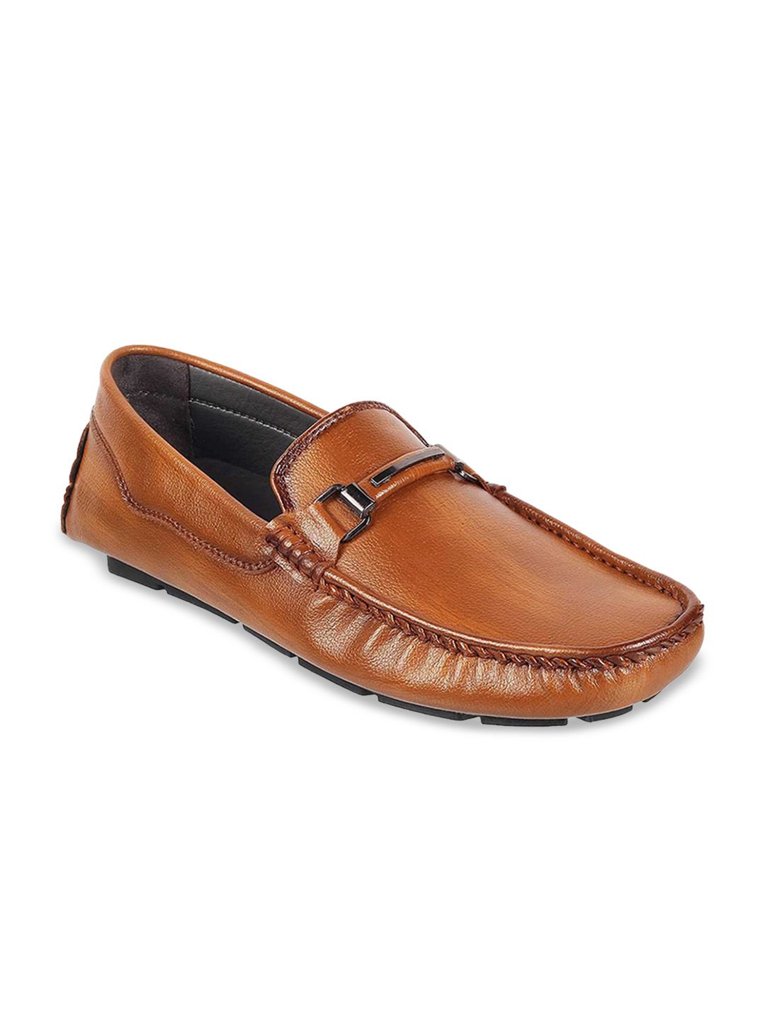 WALKWAY by Metro Men Tan Horsebit Loafers