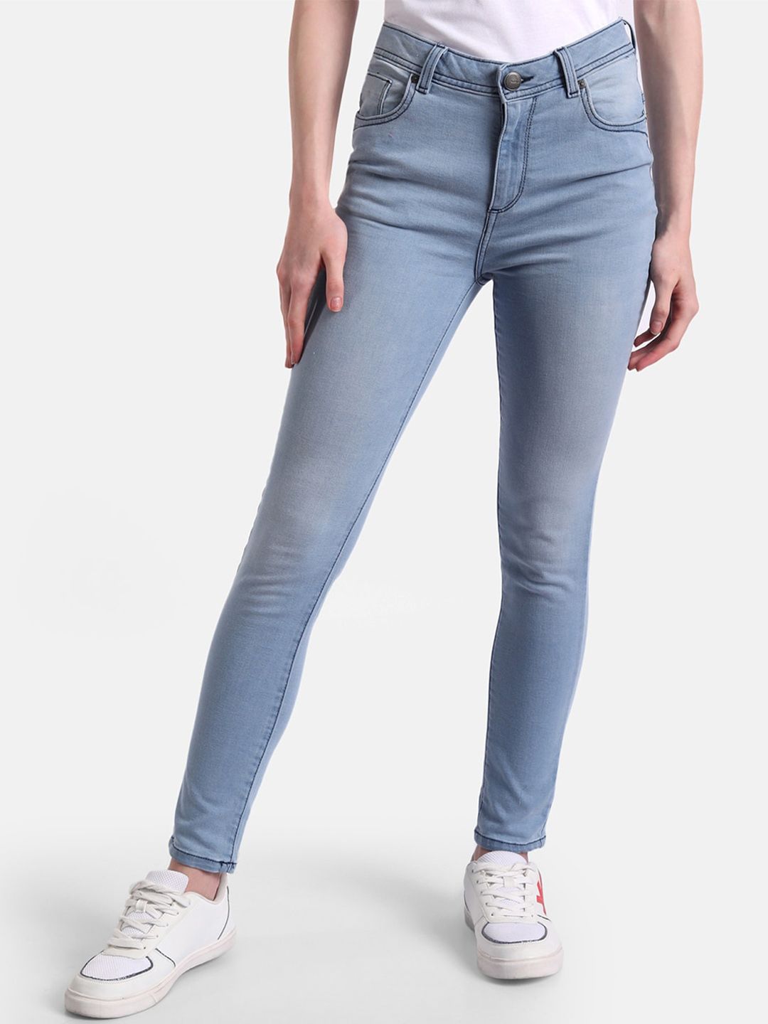 United Colors of Benetton Women Blue Skinny Fit Jeans Price in India