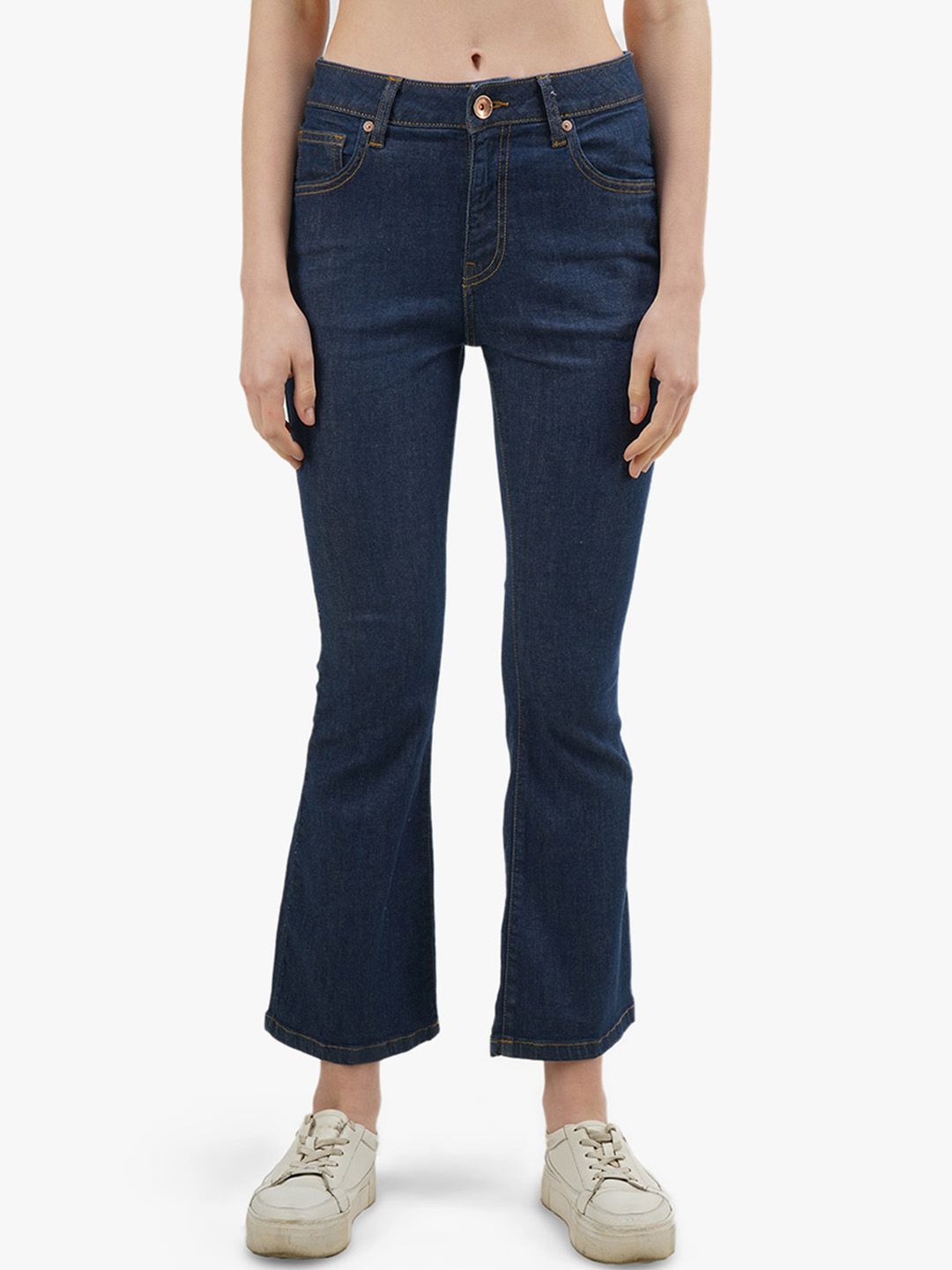 United Colors of Benetton Women Navy Blue Jeans Price in India
