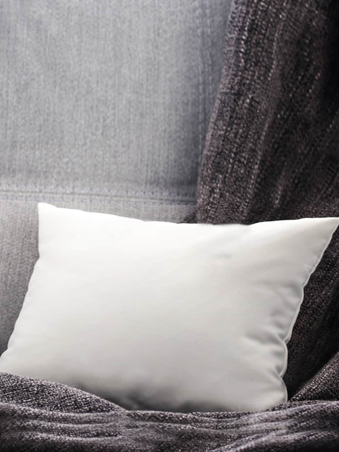 Divine Casa White Solid Pillow Price in India