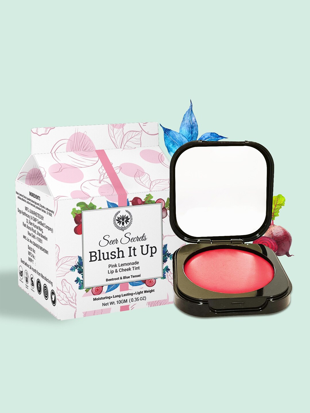 Seer Secrets Blush It Up Lip & Cheek Tint 10 g - Soft Rose Pink Price in India