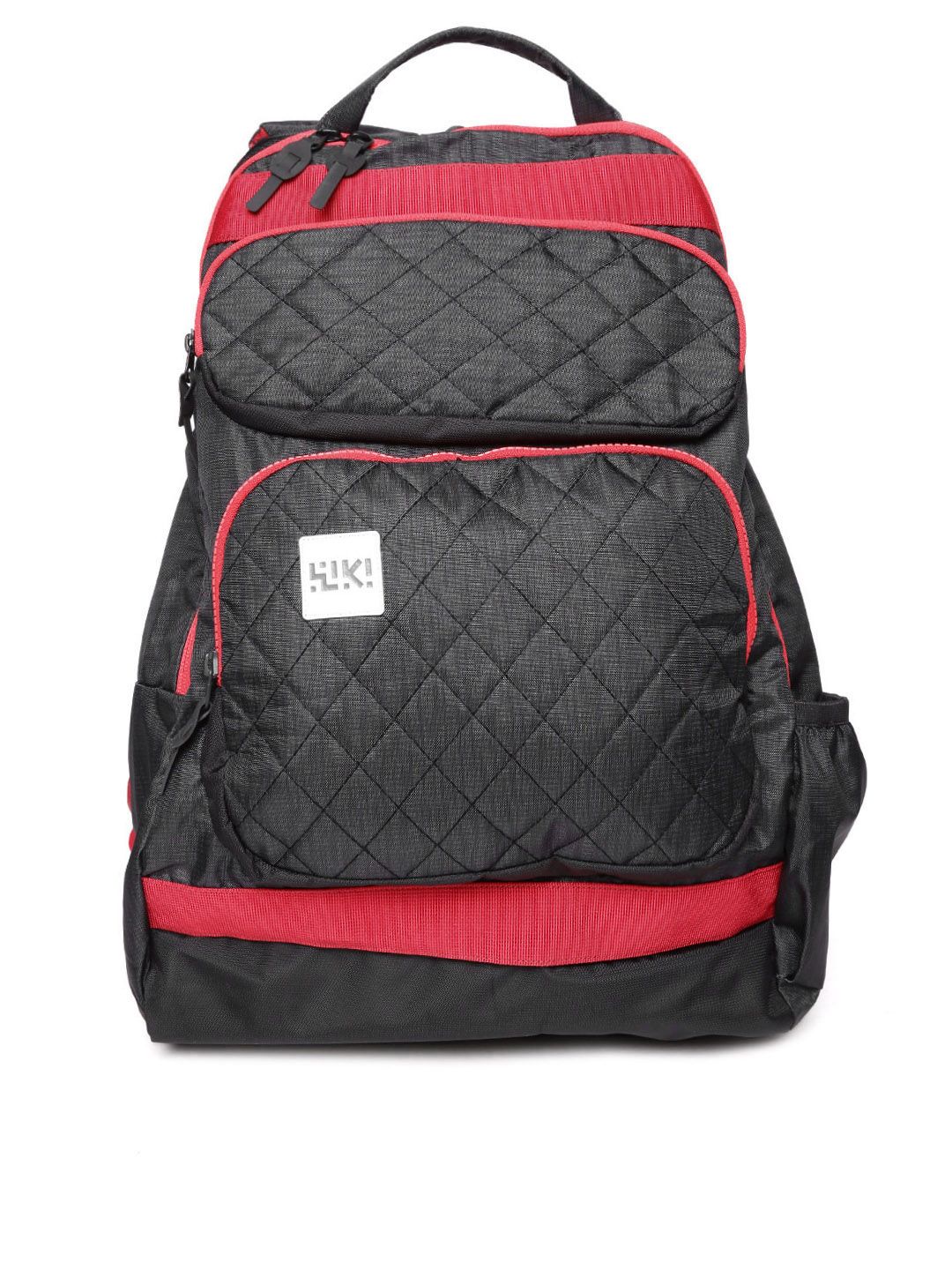 Wildcraft Unisex Black & Red Toss Quilted Reversible Backpack Price in India