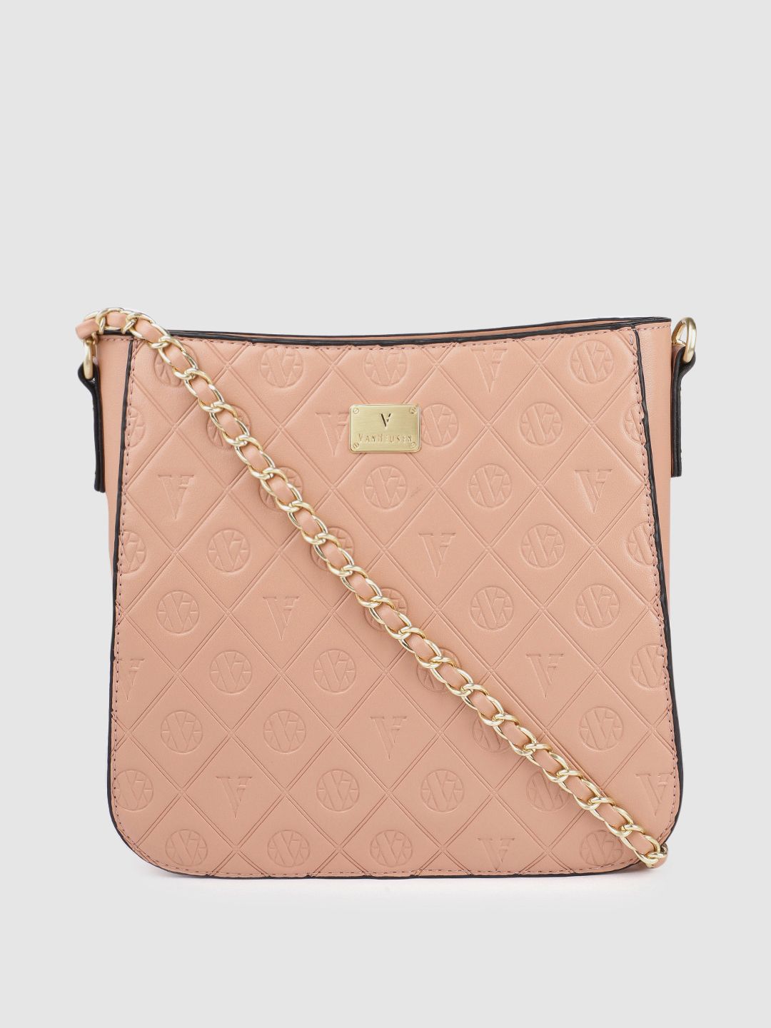 Van Heusen Pink Textured Sling Bag Price in India
