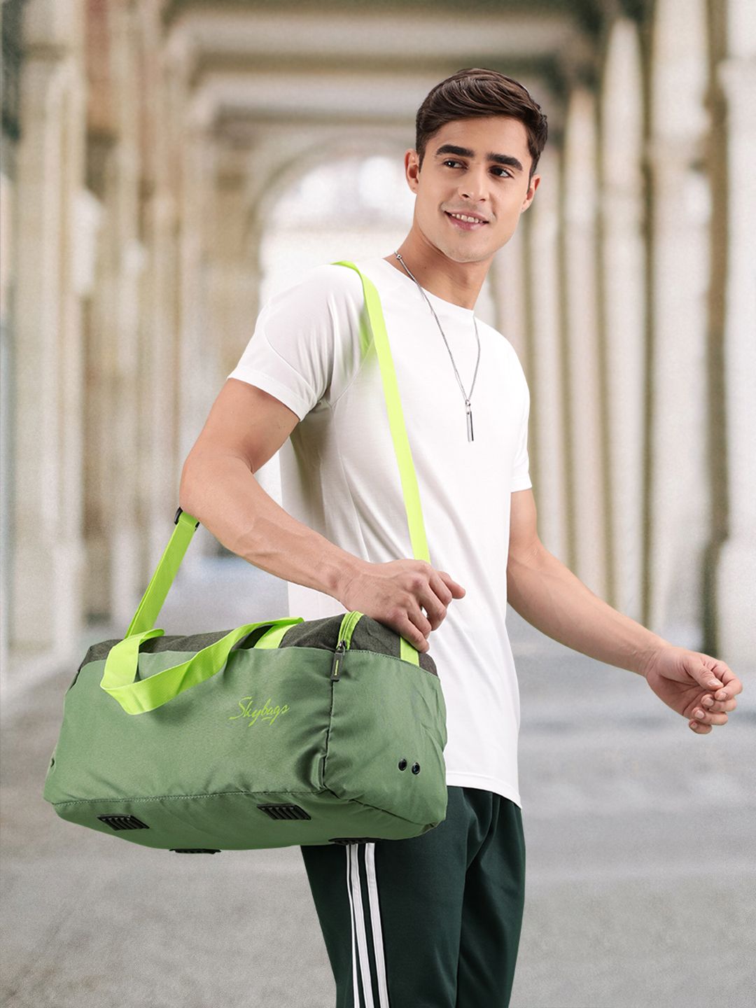 Skybags Skybags Unisex Green ACTIVE NXT 1 Duffel Bag