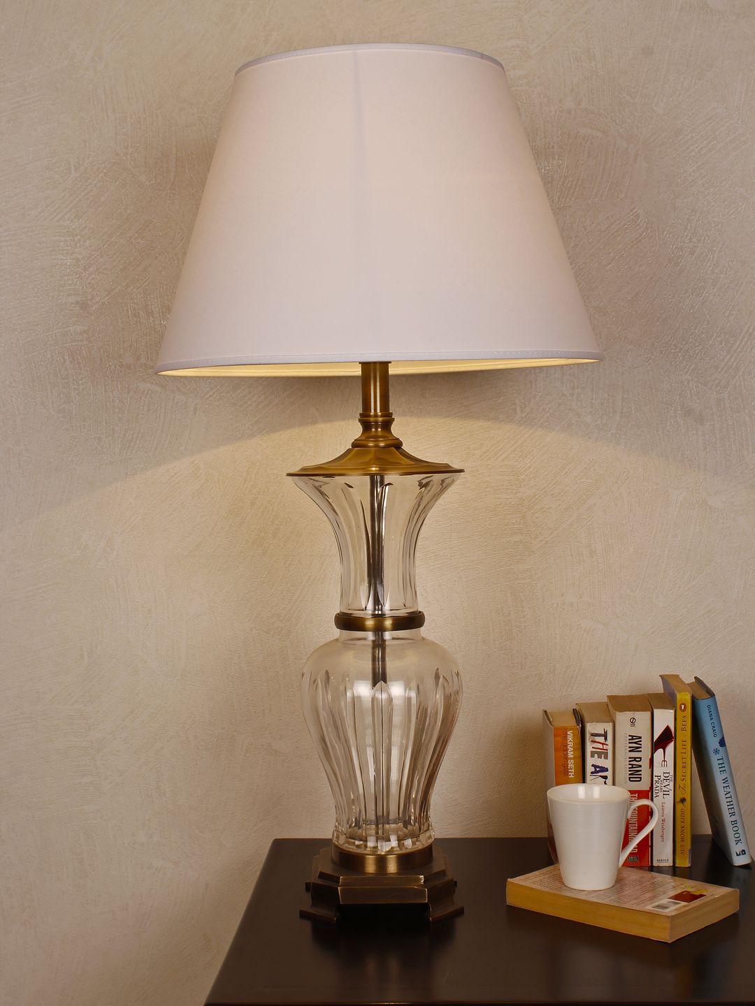 THE LIGHT STORE White Bedside Standard Table Lamp Price in India