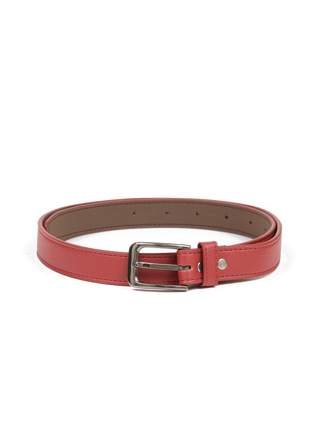 thickskin Women Red Textured PU Belt Price in India