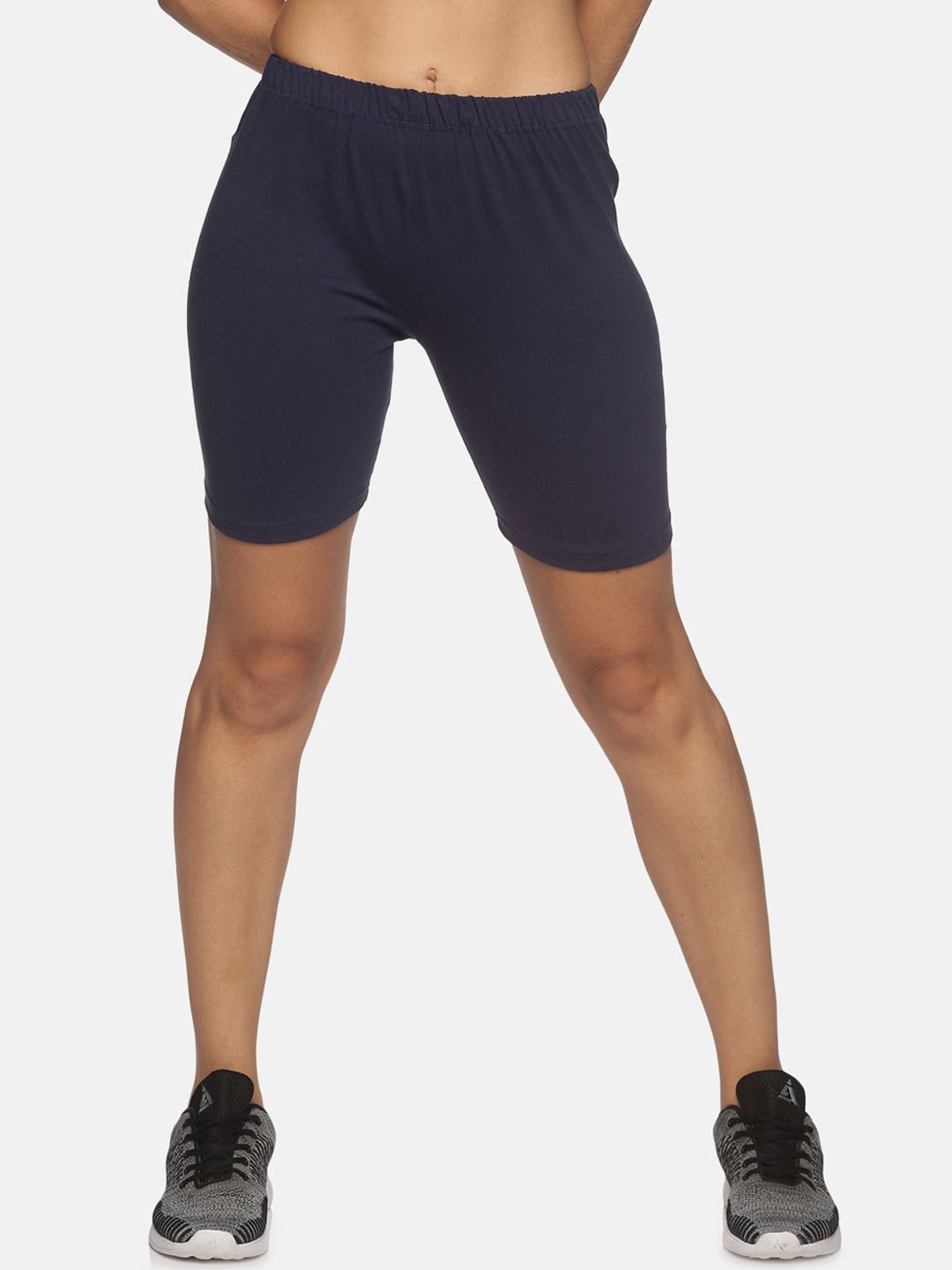 NOT YET by us Women Blue Slim Fit Outdoor Sports Shorts Price in India