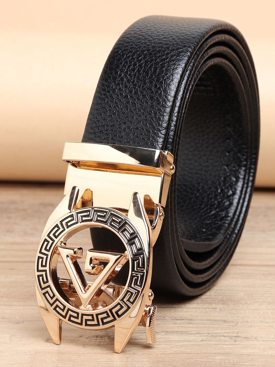 ZORO Men Black Autlock Buckle Belt