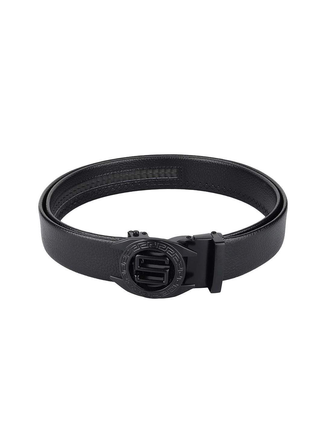 Buy ZORO Men Black Alphabet Letter S Autolock Buckle Belt - Belts