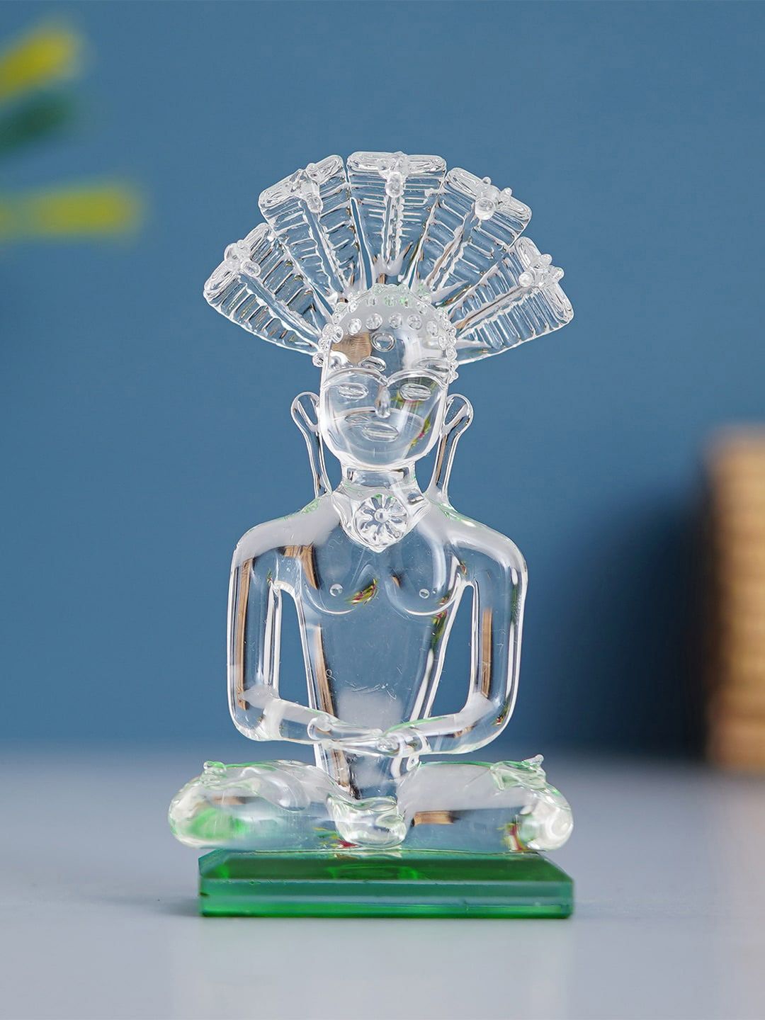 eCraftIndia White Lord Parshavnath Crystal Statue Price in India