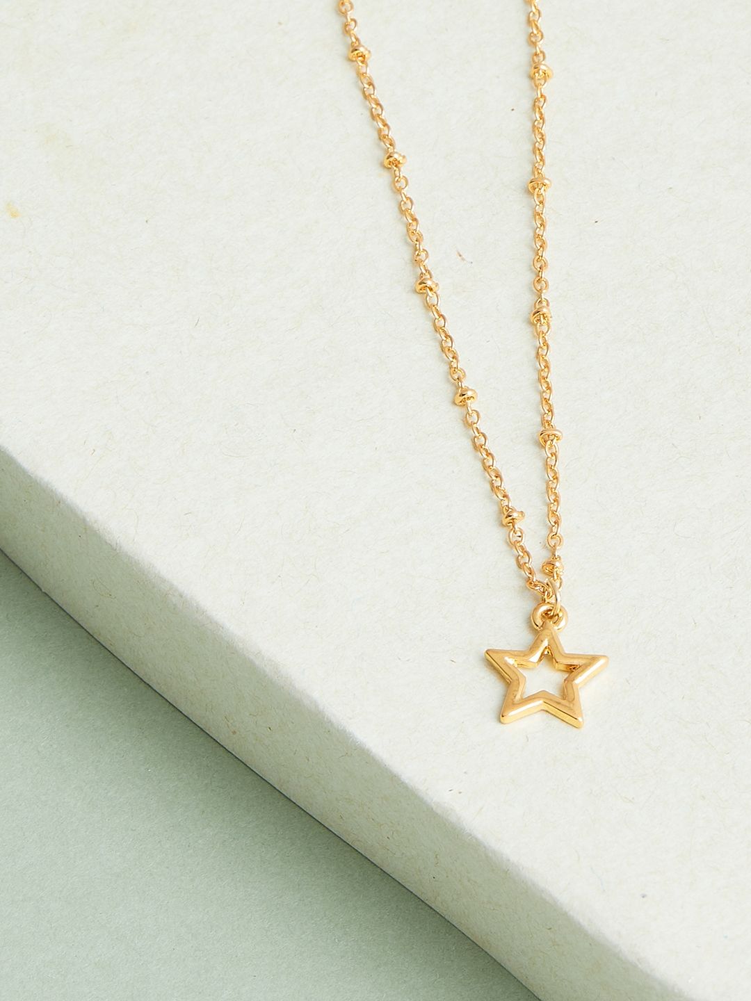 Lilly & sparkle Gold-Plated Chain With Star Pendant Price in India