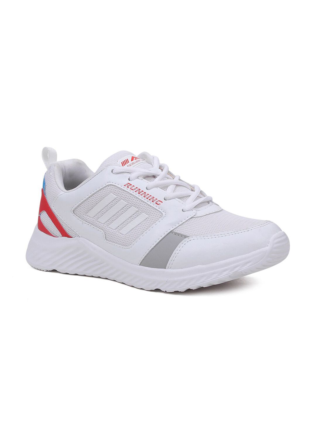 ASIAN Men White Mesh Running Shoes