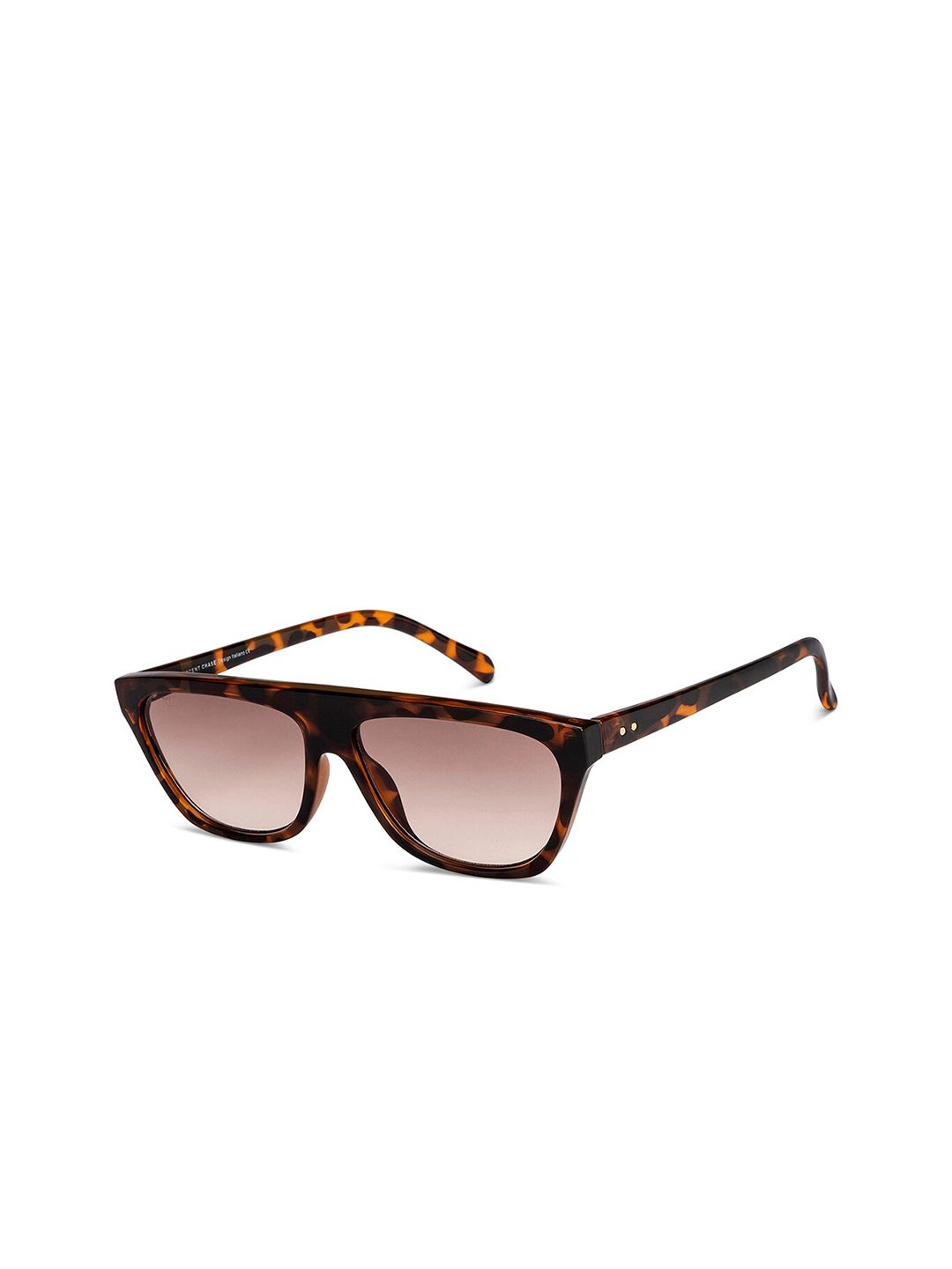 Vincent Chase by Lenskart Unisex Pink Lens & Brown Rectangle Sunglasses with UV Protected Lens 151145