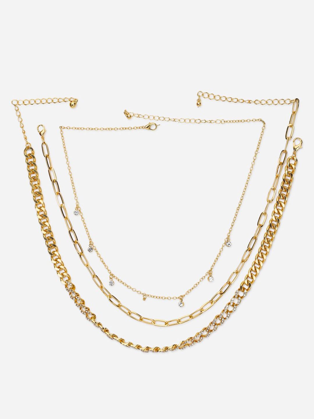 FOREVER 21 Set of 3 Gold-Toned Chain Price in India