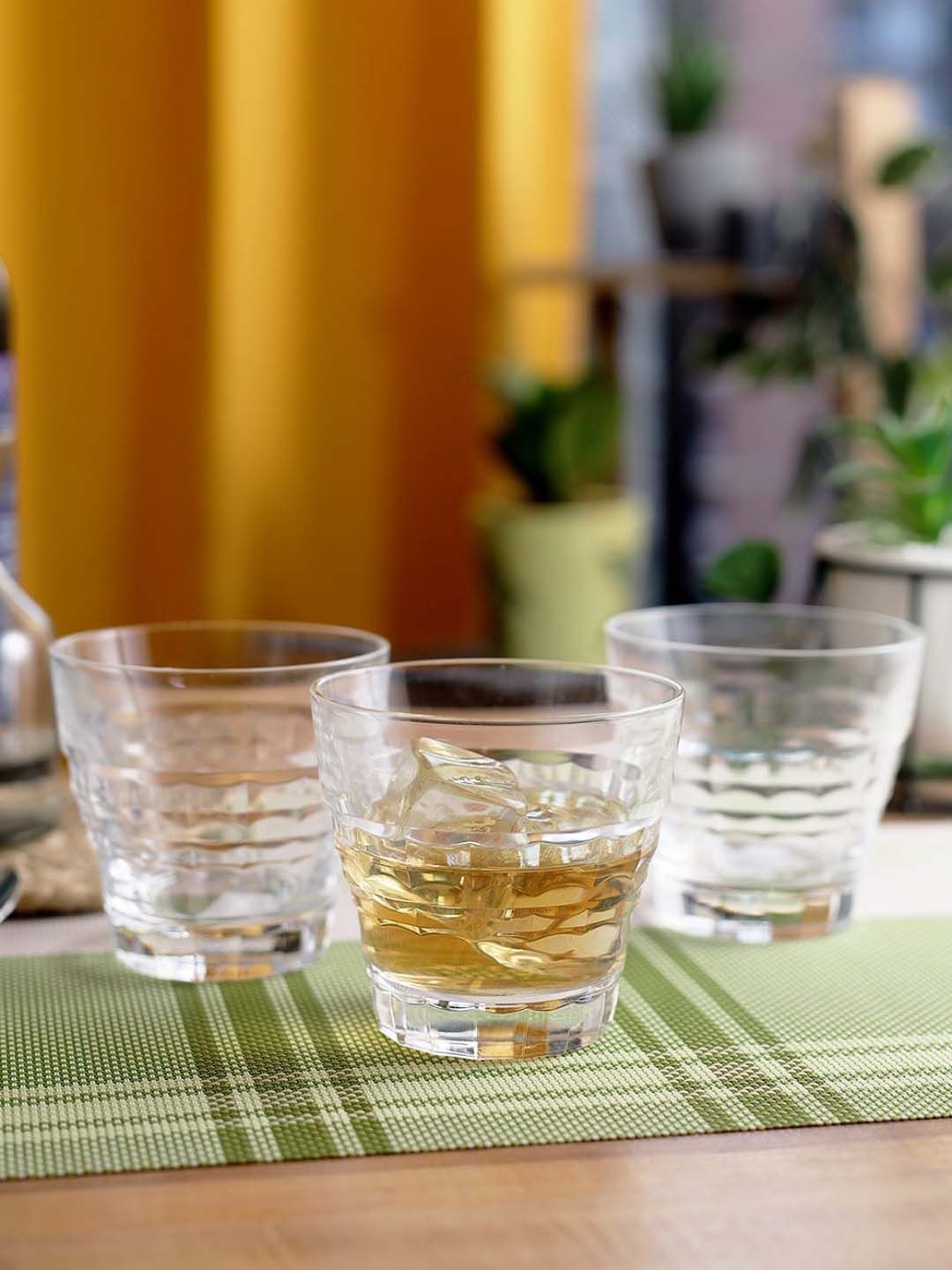 Cristal DArques Set Of 4 Transparent Solid Vintege Of Tumbler Whisky Glass Price in India