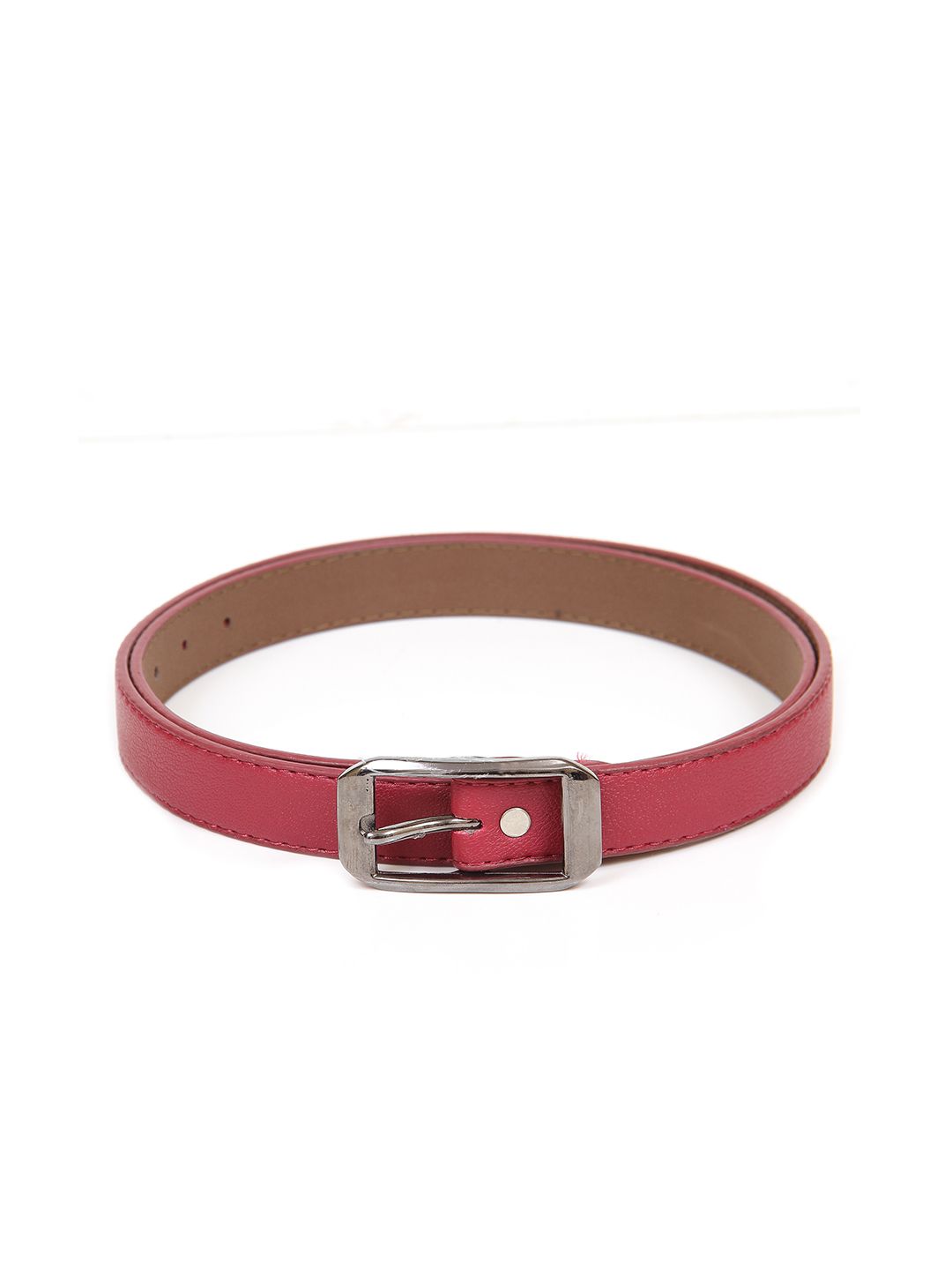 thickskin Women Red Textured PU Belt Price in India