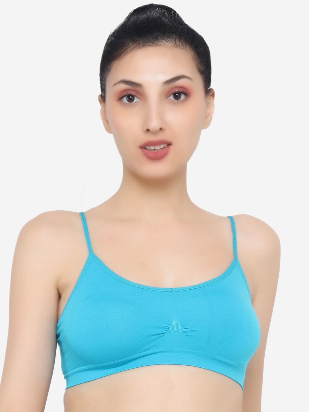 XOXO Design Turquoise Blue Non-Padded Sports Bra Price in India