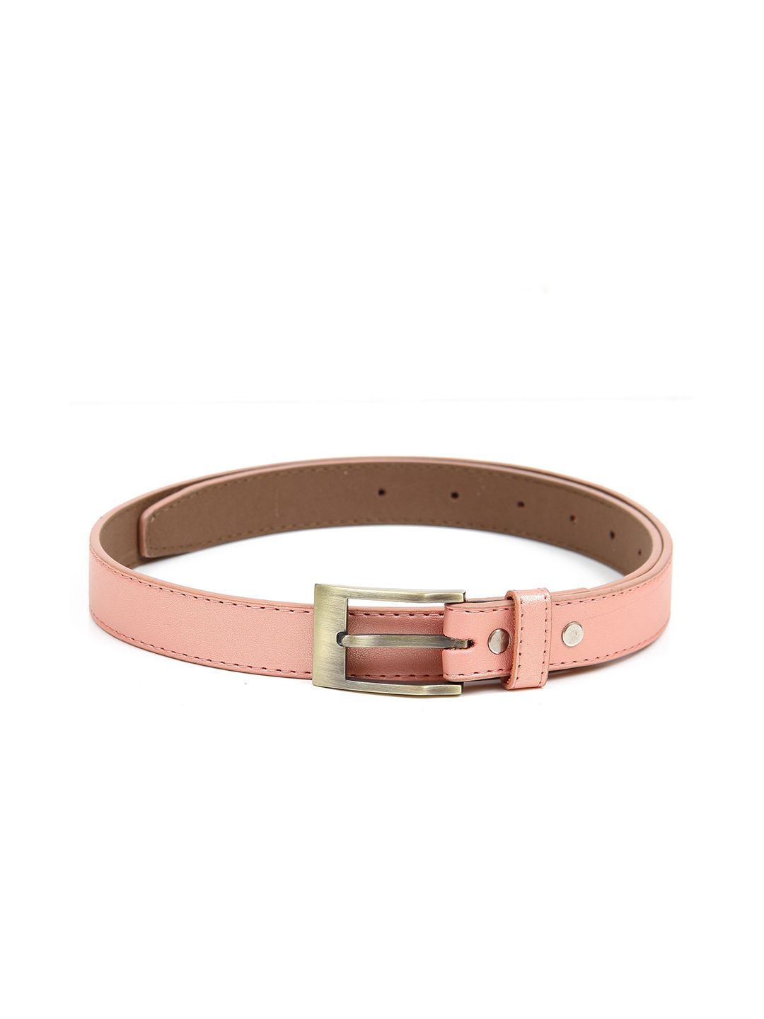 thickskin Women Rose Pink Textured Casual Belt Price in India