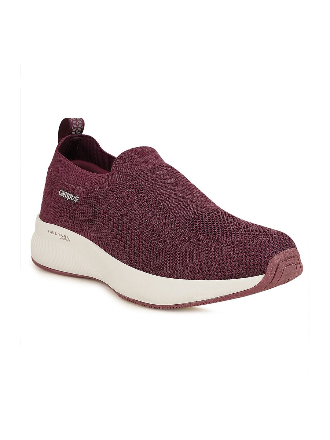 Campus Women Burgundy Mesh Running Non-Marking Shoes Price in India