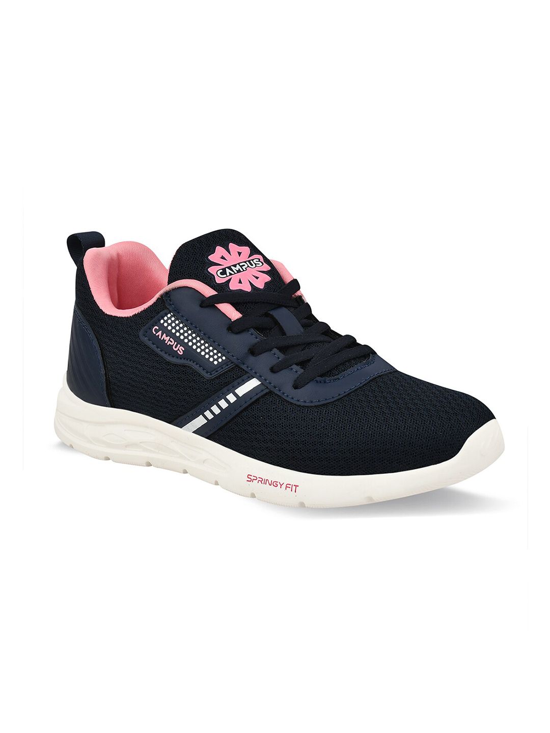 Campus Women Navy Blue Mesh Running Shoes Price in India