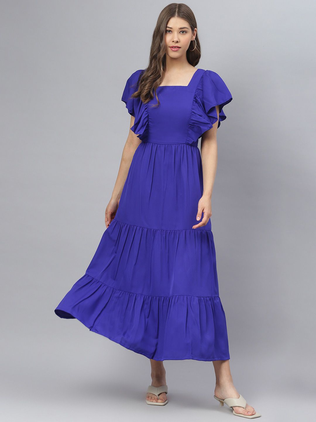 DEEBACO Blue Maxi Dress Price in India