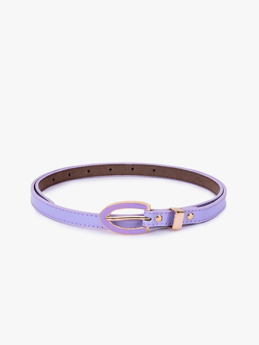 BuckleUp Women Purple Slim Synthetic Leather Belt Price in India