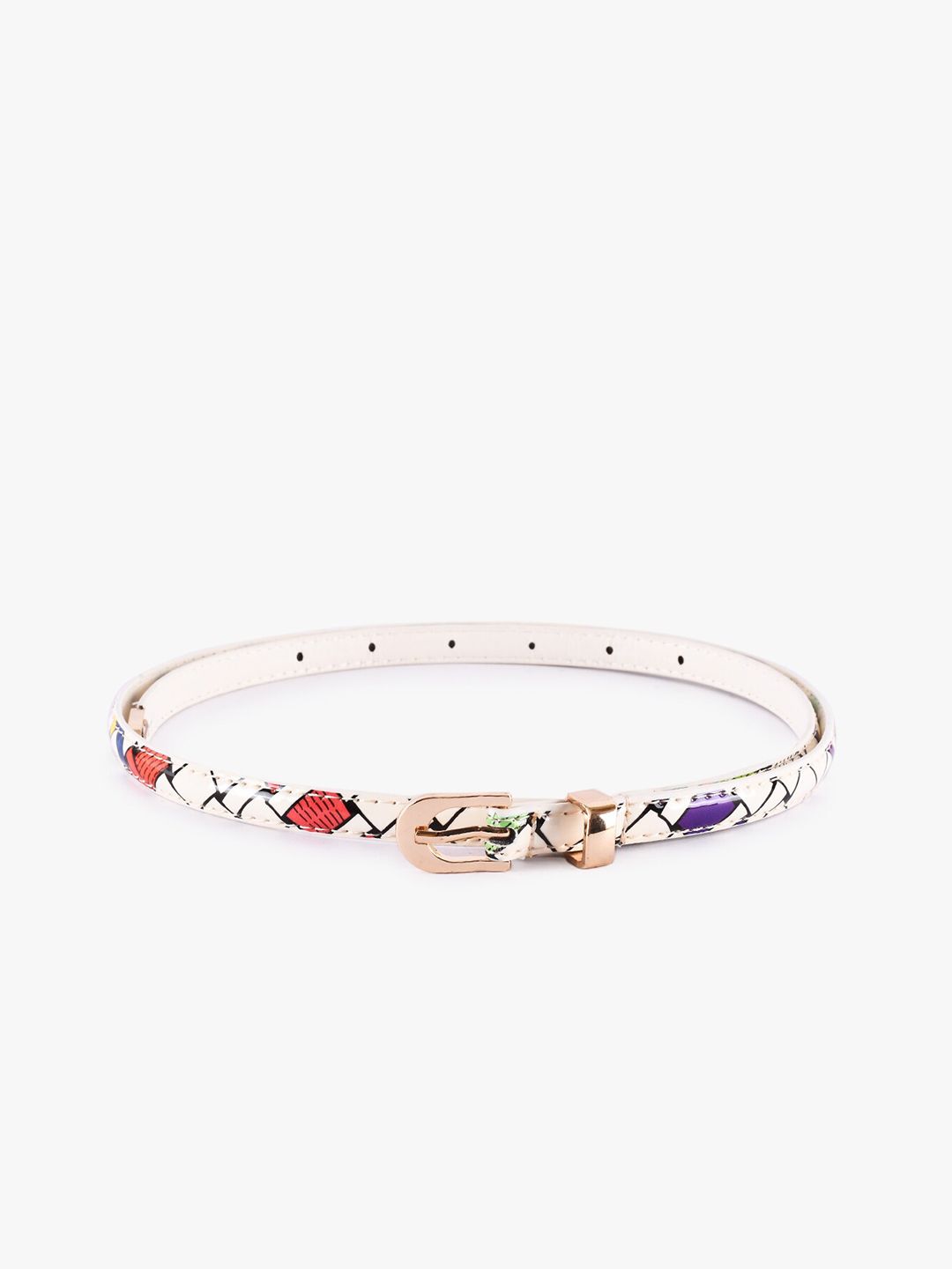 BuckleUp Women Multicoloured Printed Belt Price in India